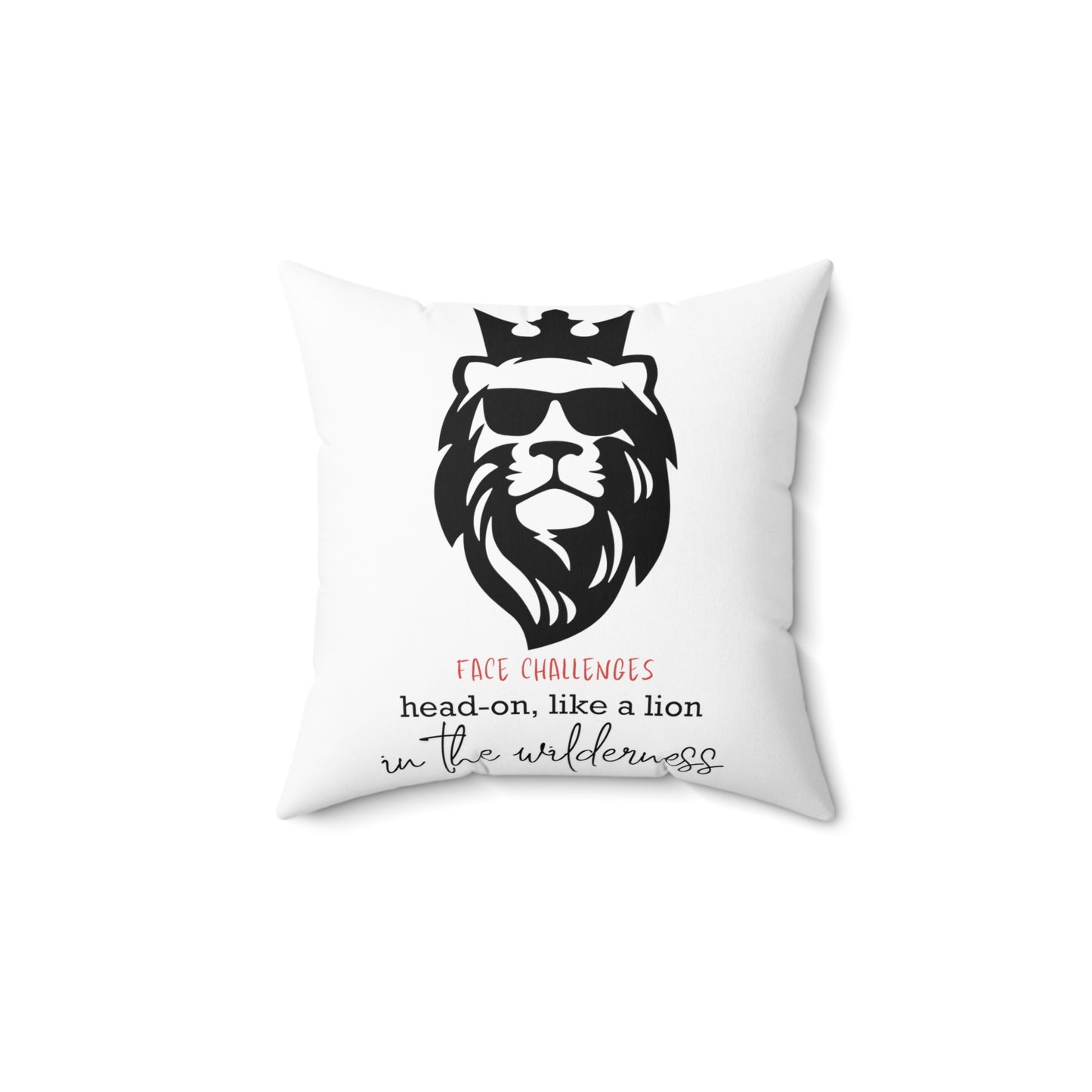 Face Challenges Lion King Square Pillow