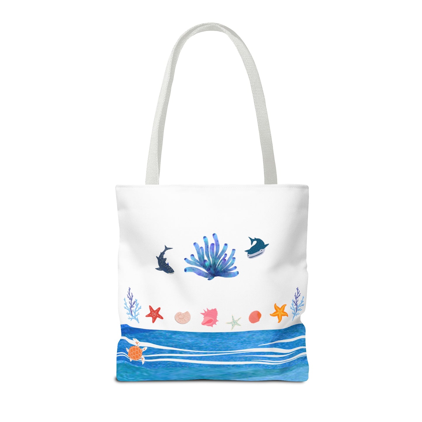 Ocean Friends Beach Tote (Double-sided print)