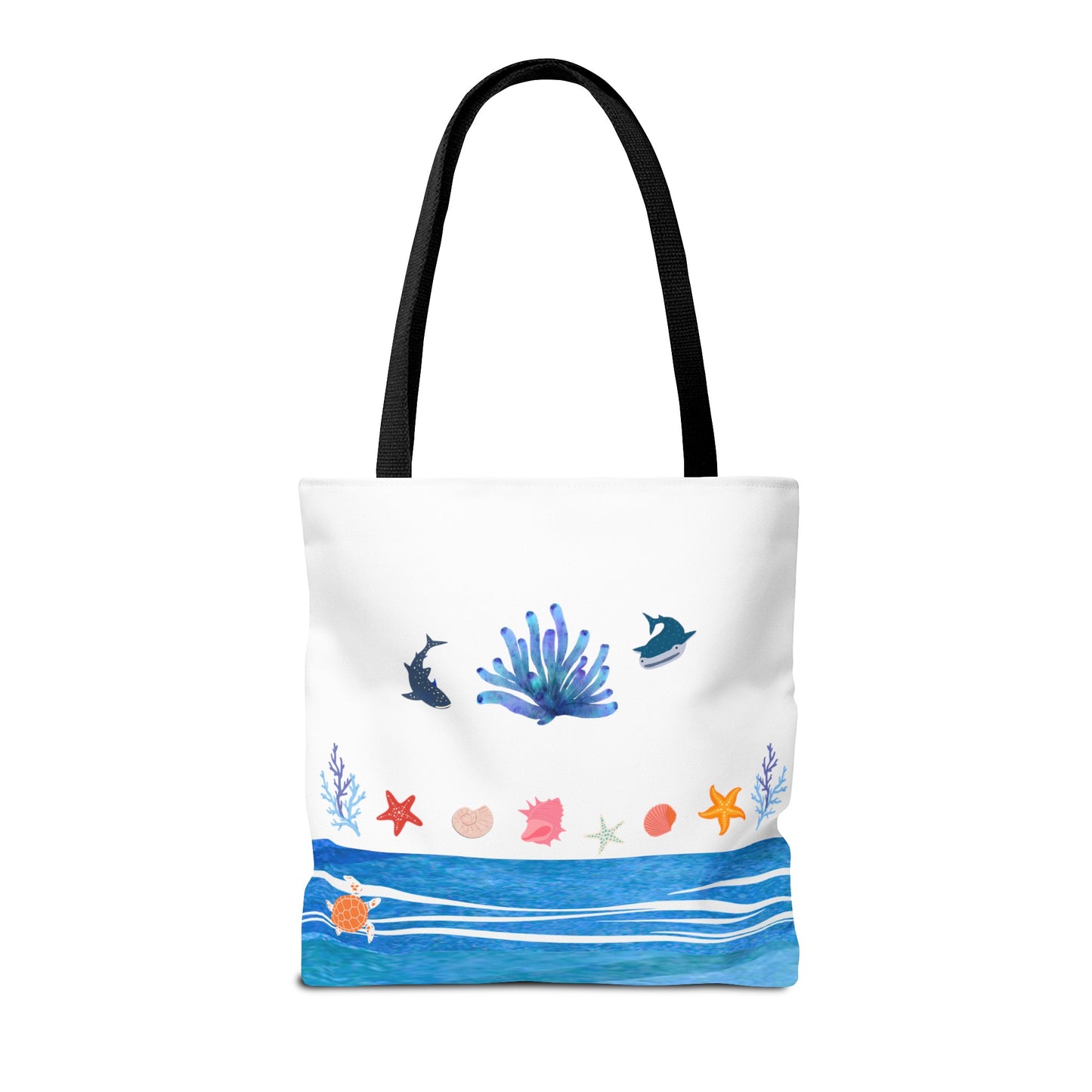 Ocean Friends Beach Tote (Double-sided print)