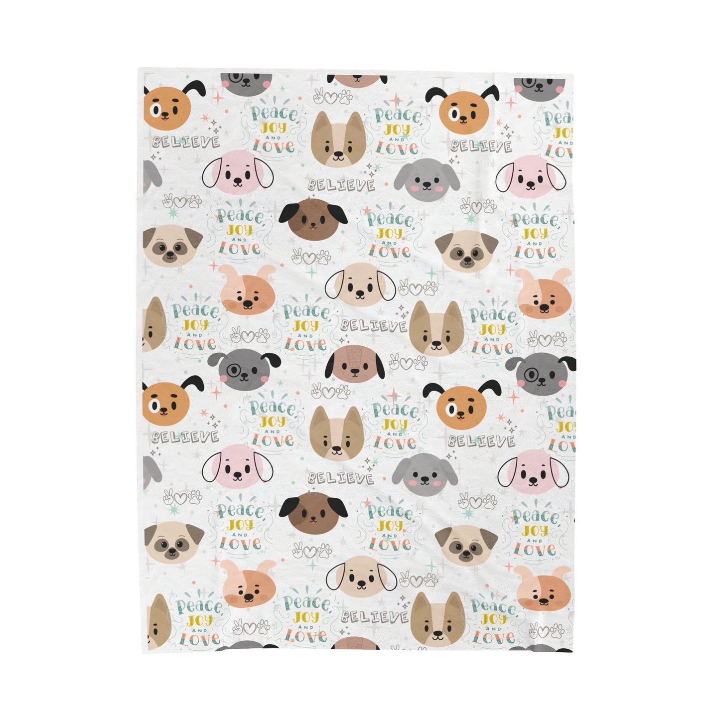 Believe Puppy Love Plush Blanket