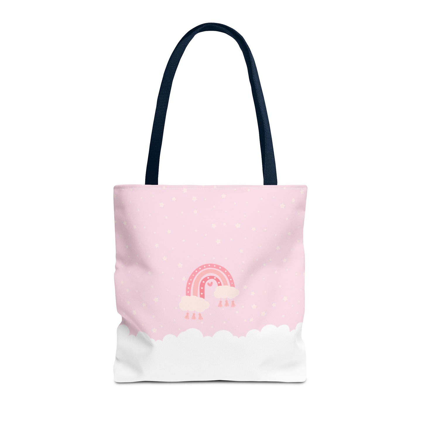 Pink Rainbow Beach Tote (Double-sided print)