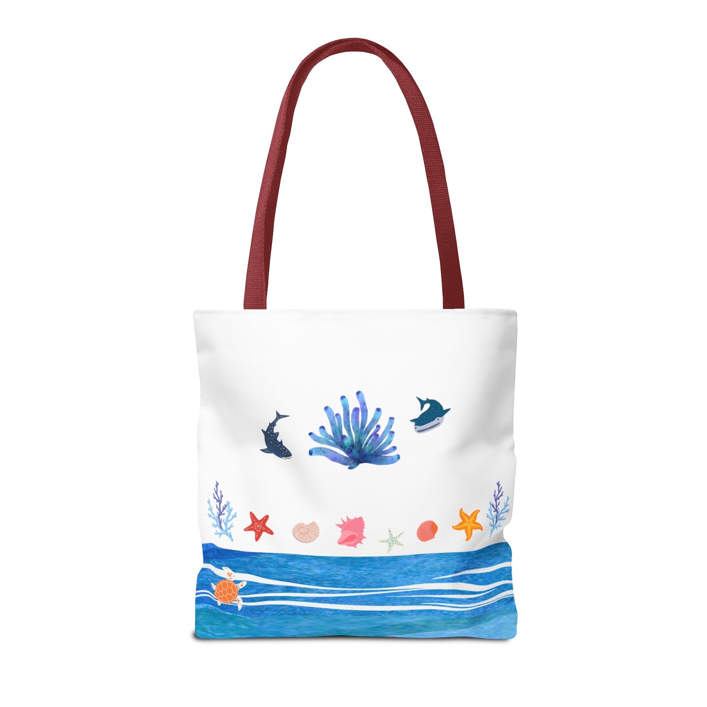 Ocean Friends Beach Tote (Double-sided print)