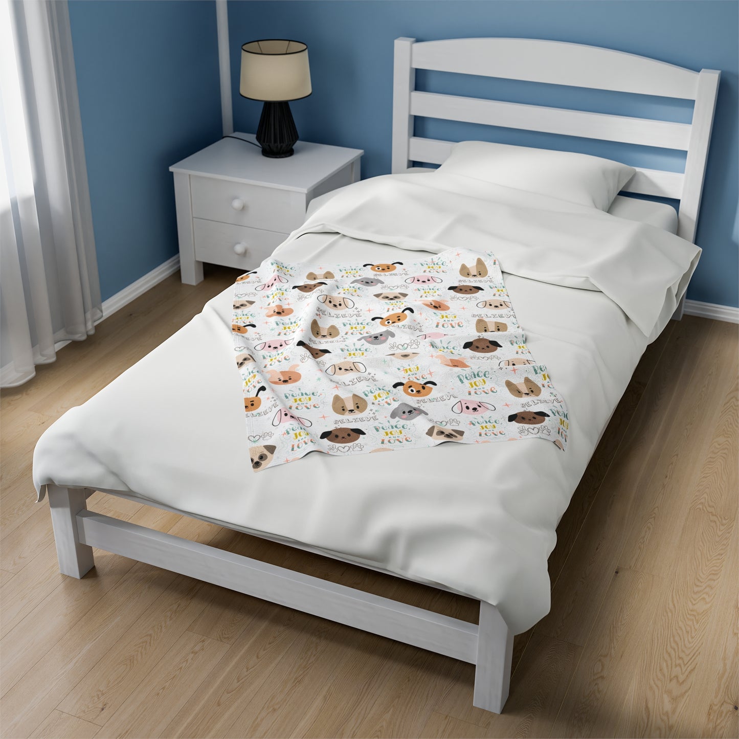 Believe Puppy Love Plush Blanket