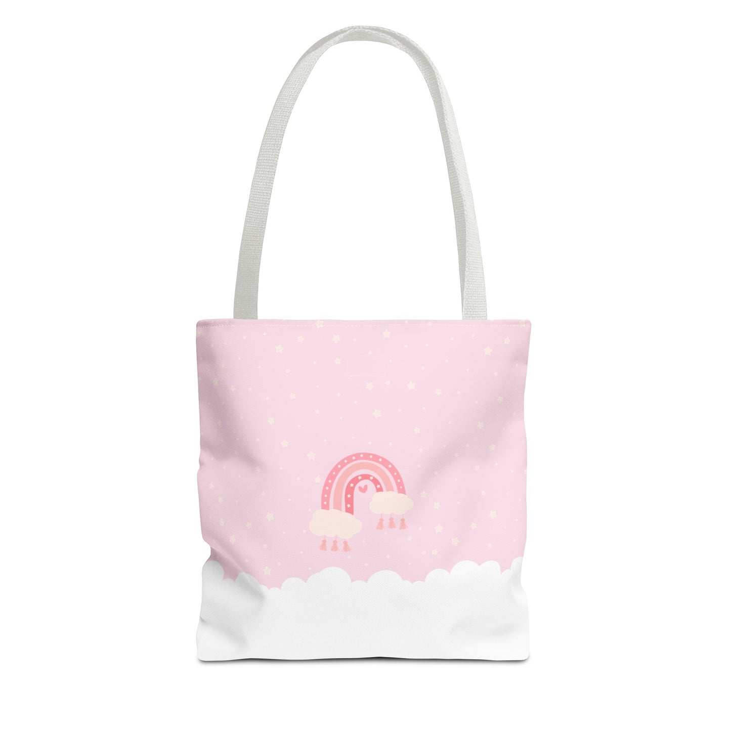 Pink Rainbow Beach Tote (Double-sided print)