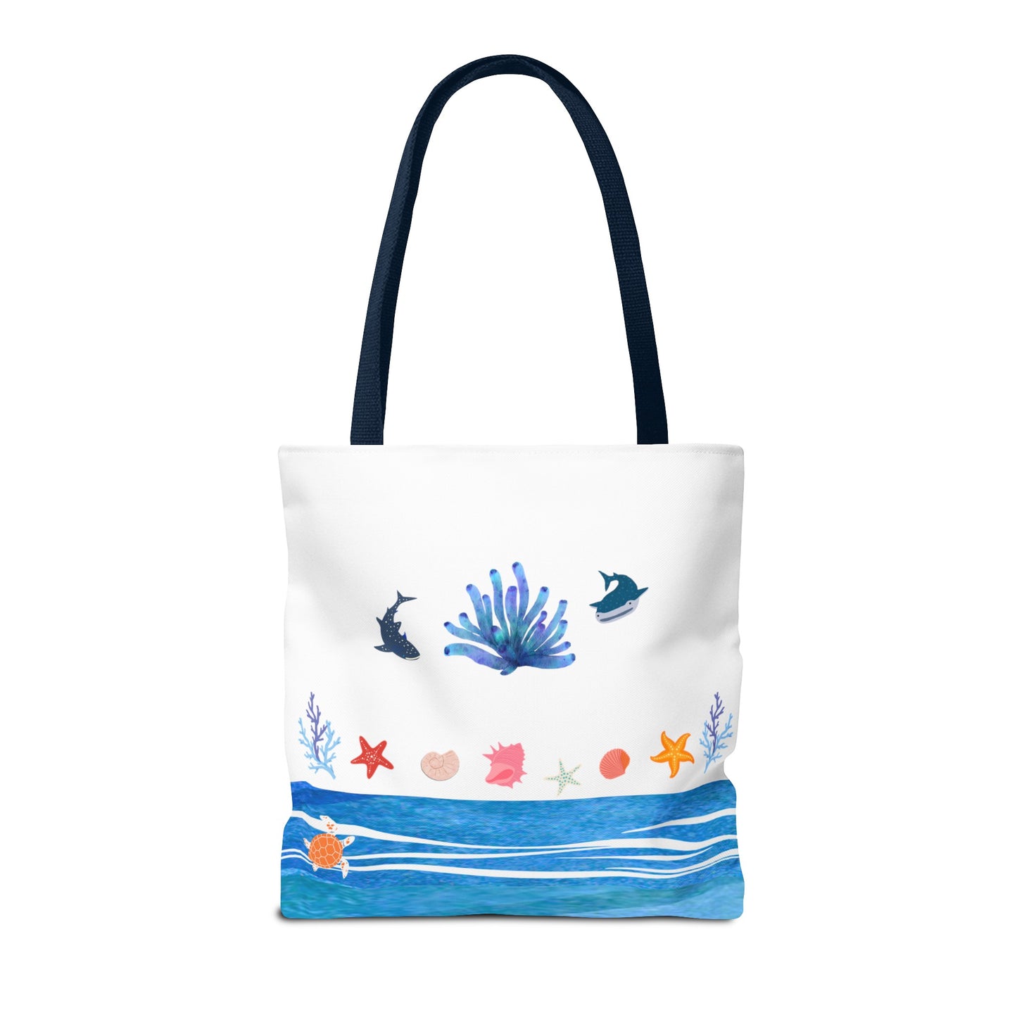 Ocean Friends Beach Tote (Double-sided print)