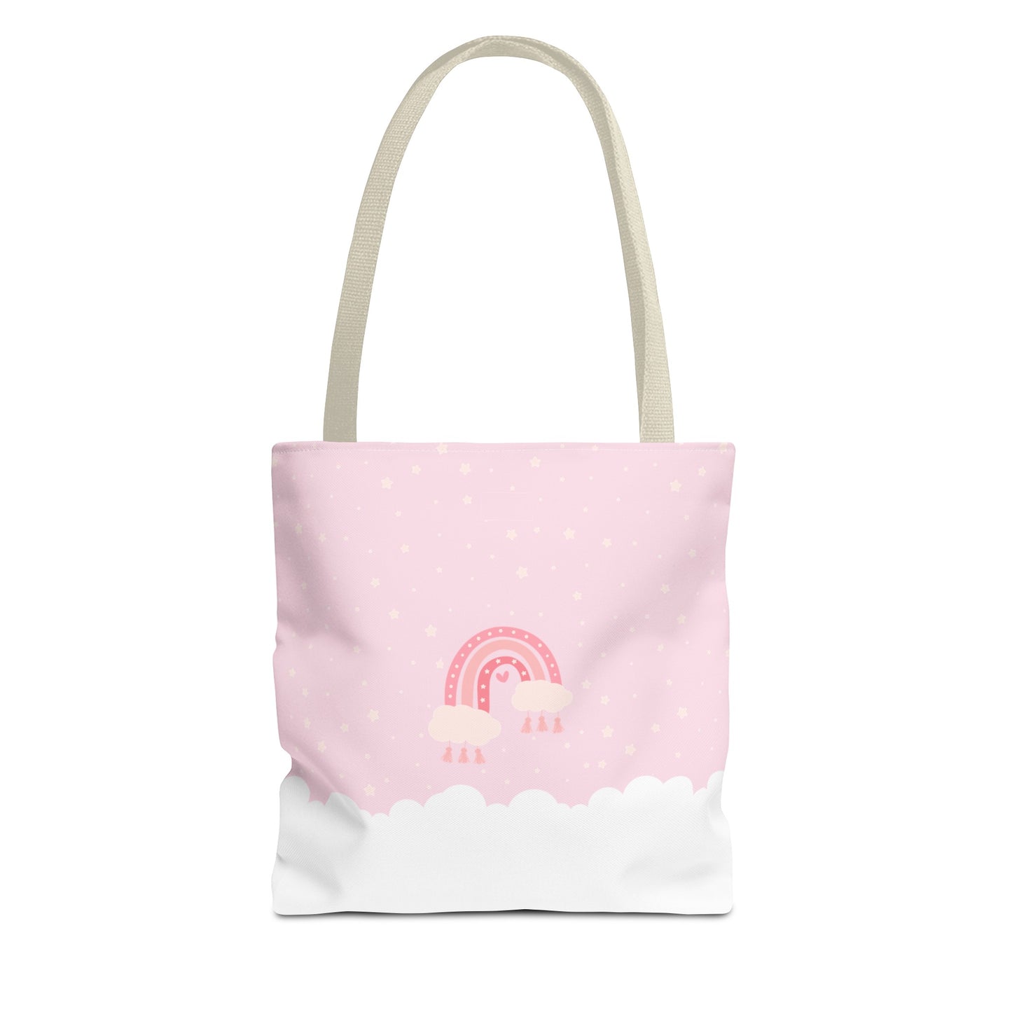 Pink Rainbow Beach Tote (Double-sided print)