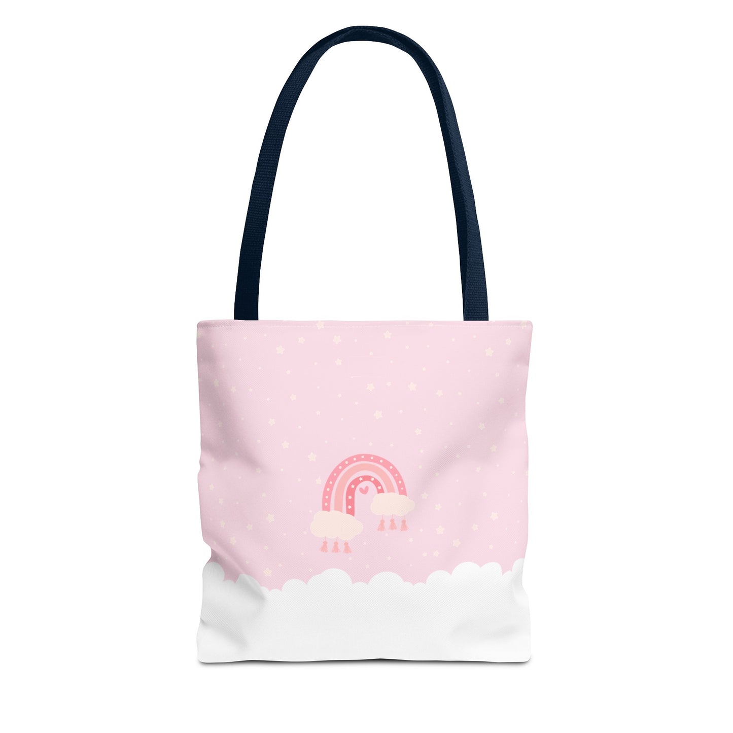 Pink Rainbow Beach Tote (Double-sided print)