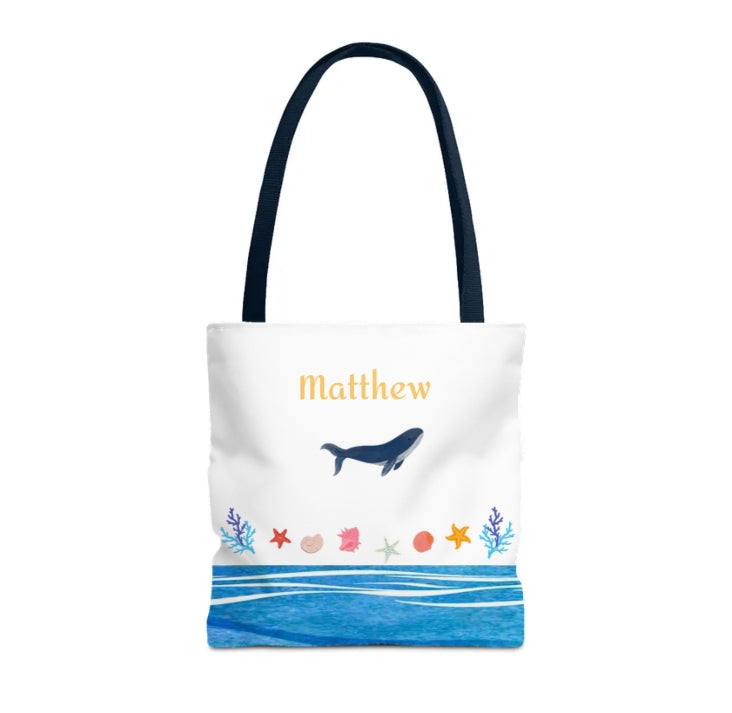 Ocean Friends Beach Tote (Double-sided print)