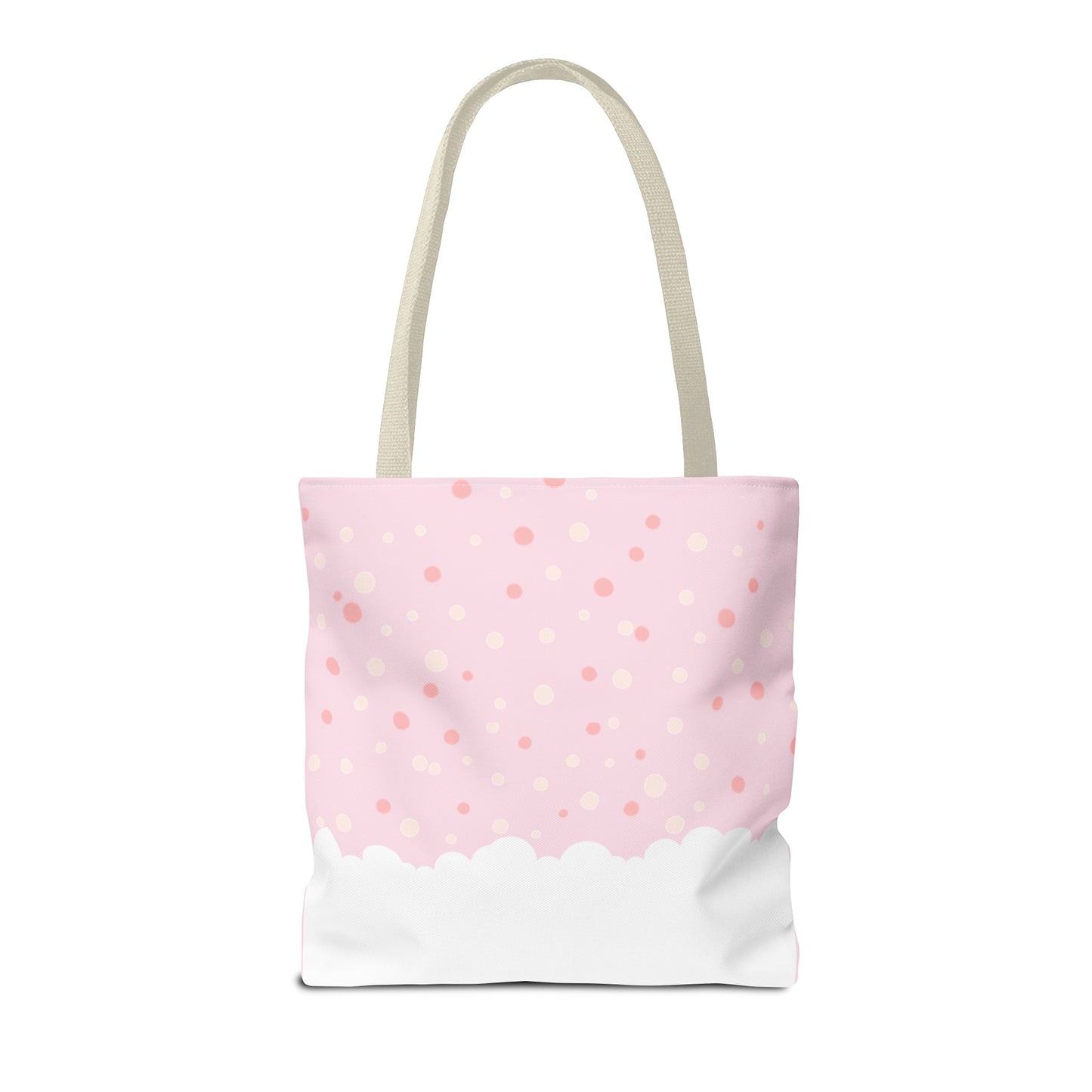 Pink Rainbow Beach Tote (Double-sided print)