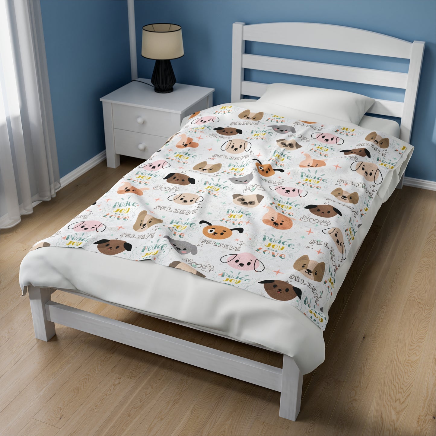 Believe Puppy Love Plush Blanket