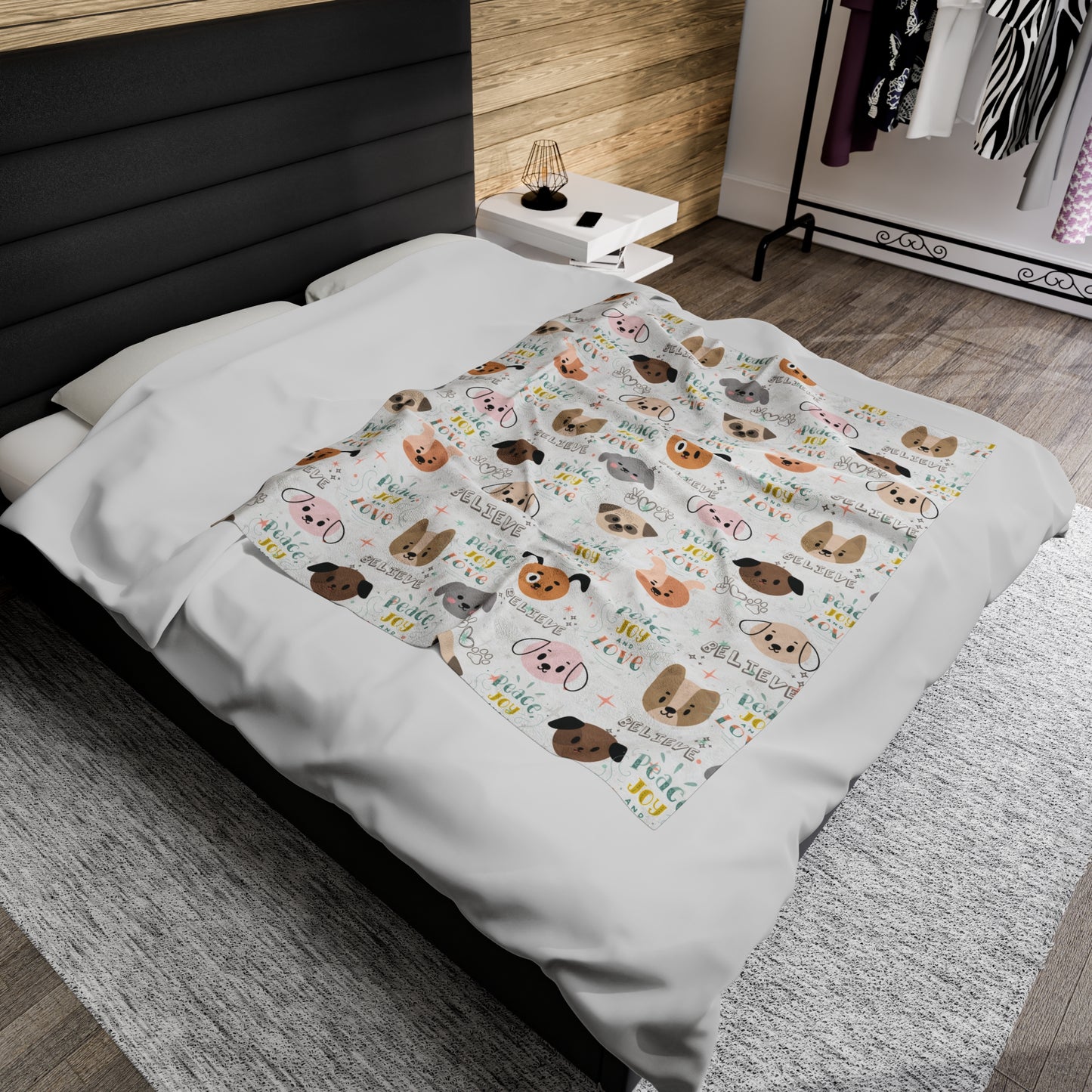Believe Puppy Love Plush Blanket