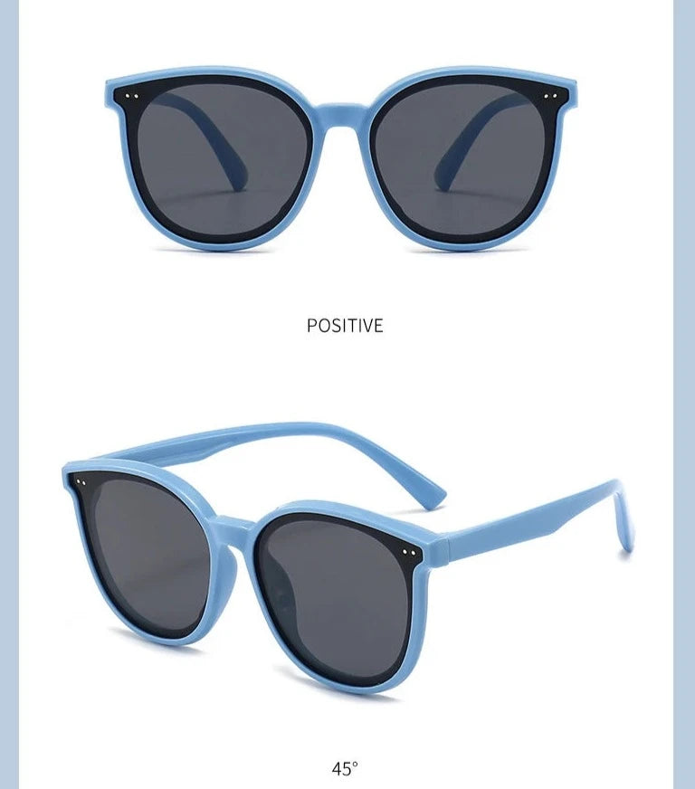 Kids Cat Eye Soft Frame Polarized Sunglasses