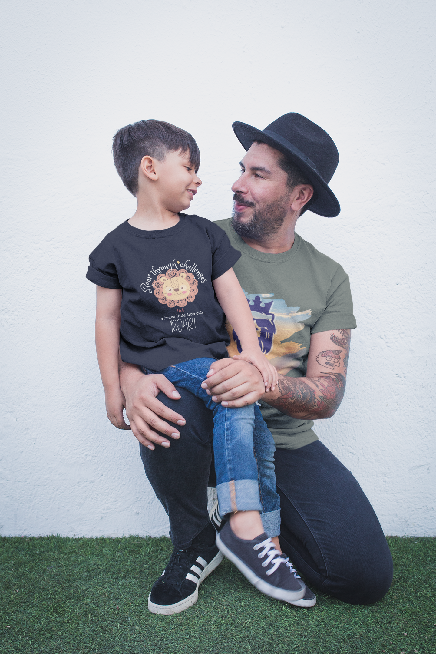 Face Challenges Lion King T-Shirt (DaddyMammy&Me Matching Tee)