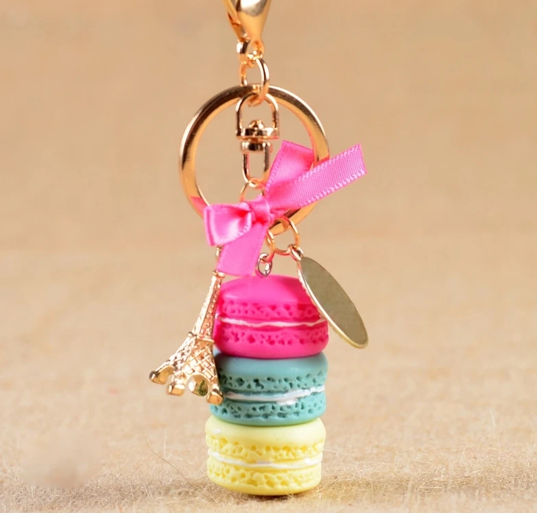 Fashionable Macaroon Eiffel Tower Keychain (39 styles available)