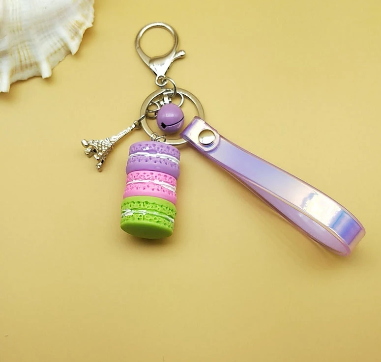 Fashionable Macaroon Eiffel Tower Keychain (39 styles available)