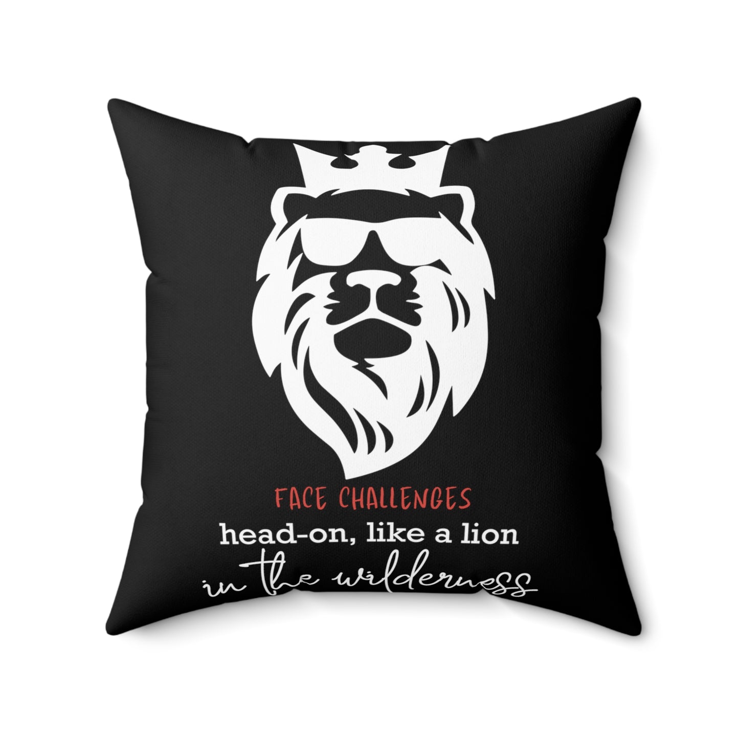 Face Challenges Lion King Square Pillow