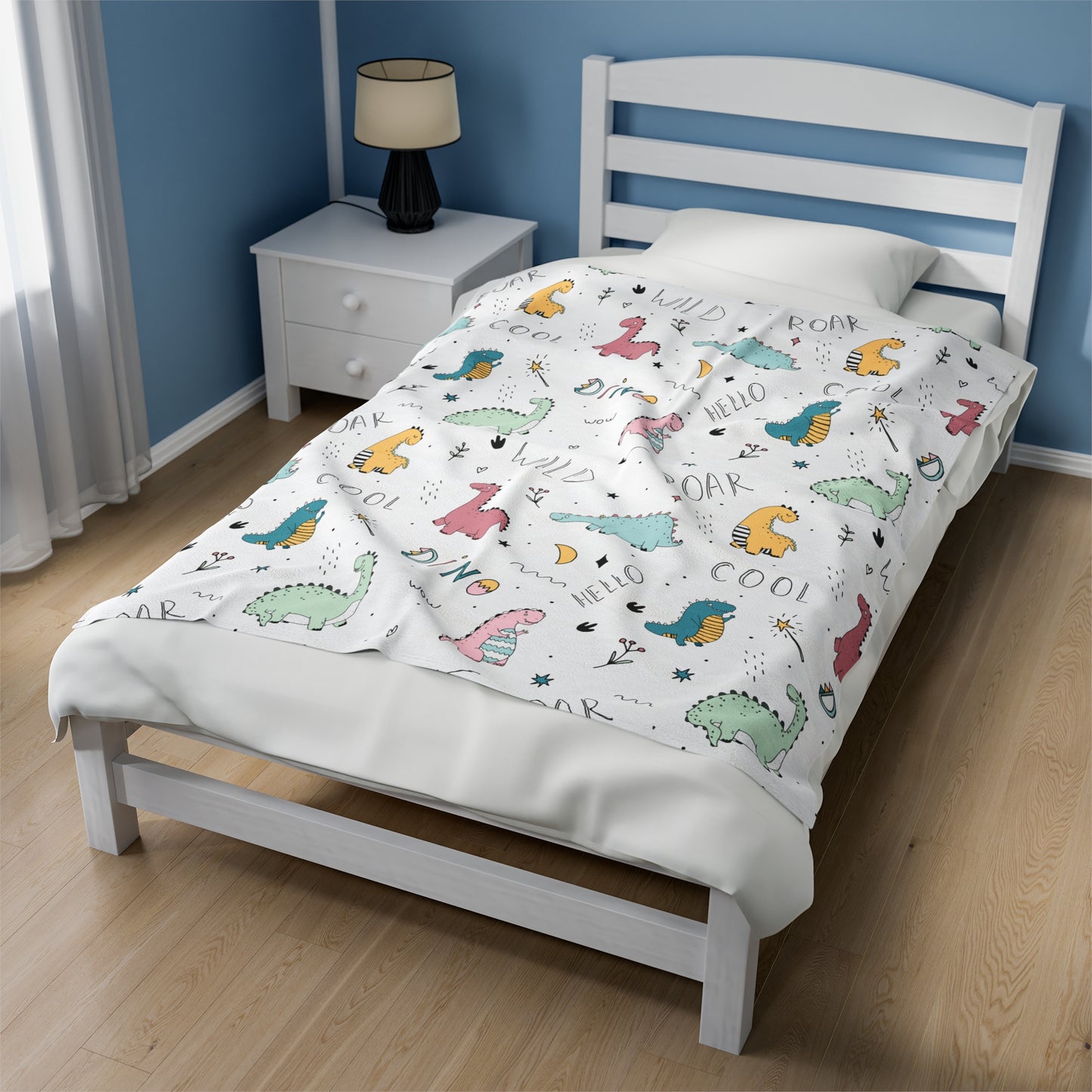 Dino Delight Plush Blanket