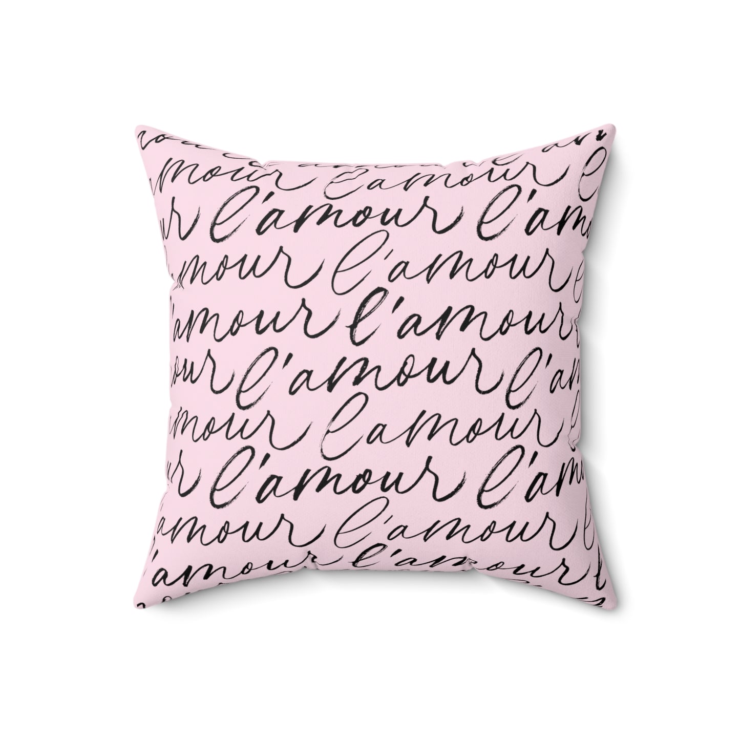 French Romance L'Amour Square Pillow