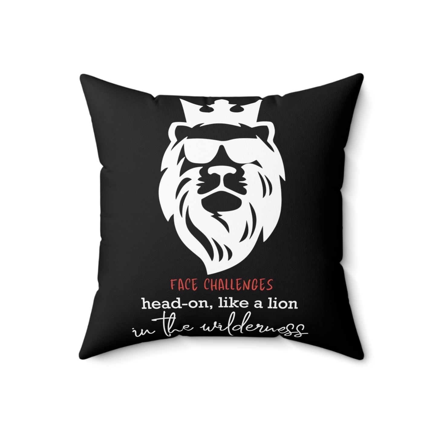 Face Challenges Lion King Square Pillow