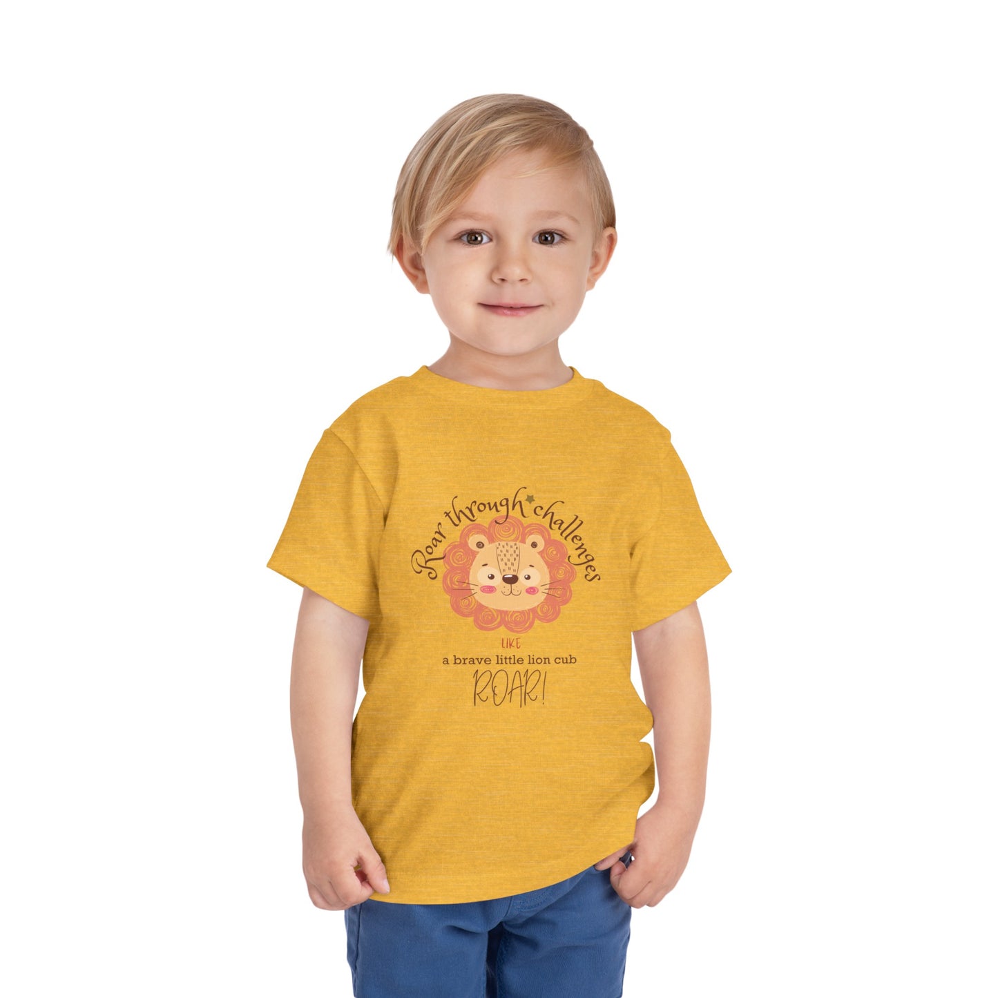 Roar through Challenges Little Lion Cub Toddler's T-Shirt