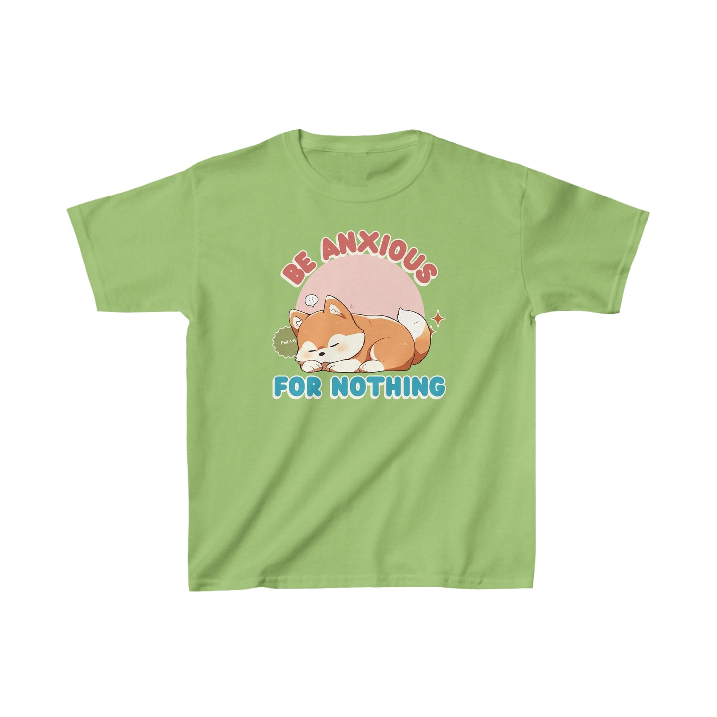 Be Anxious For Nothing Kids T-Shirt (Dog-Lover Tee)