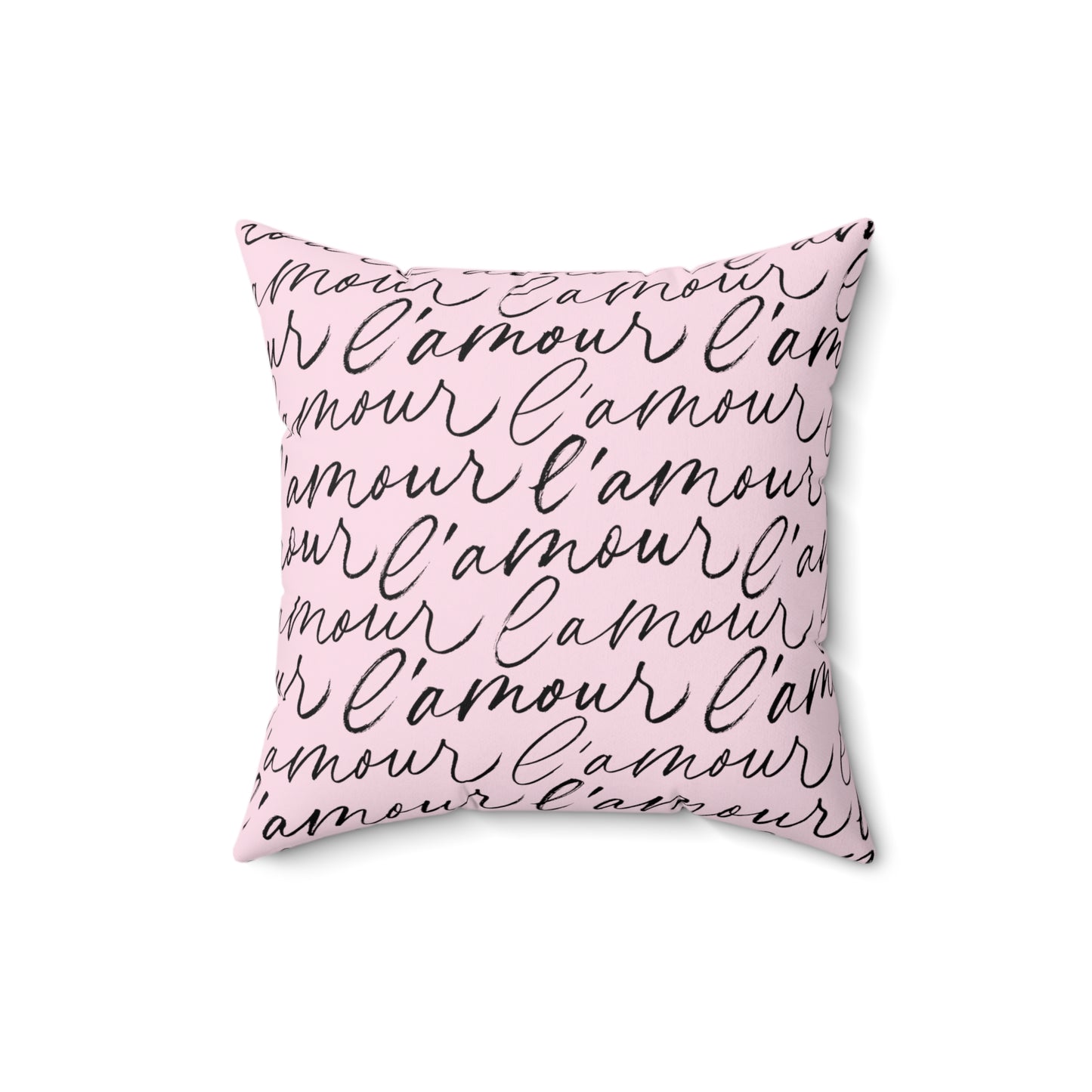 French Romance L'Amour Square Pillow