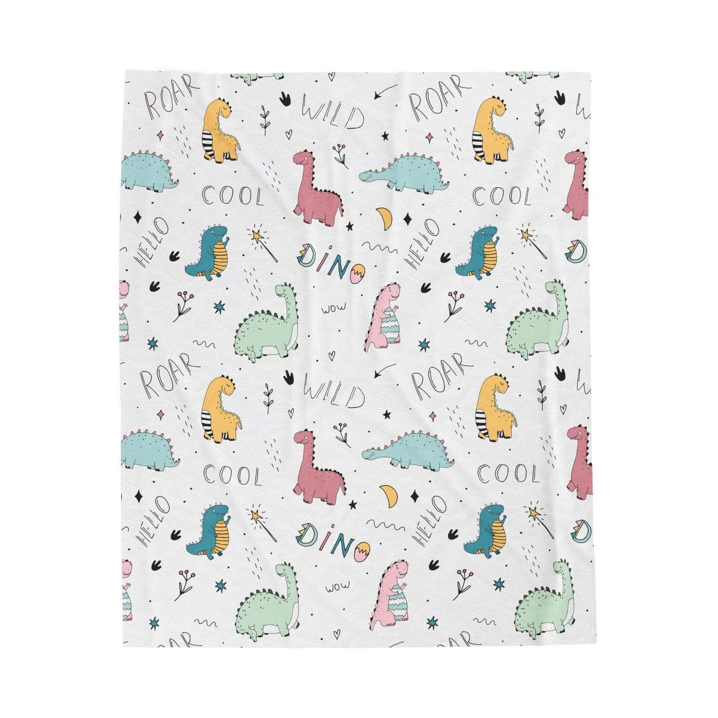 Dino Delight Plush Blanket