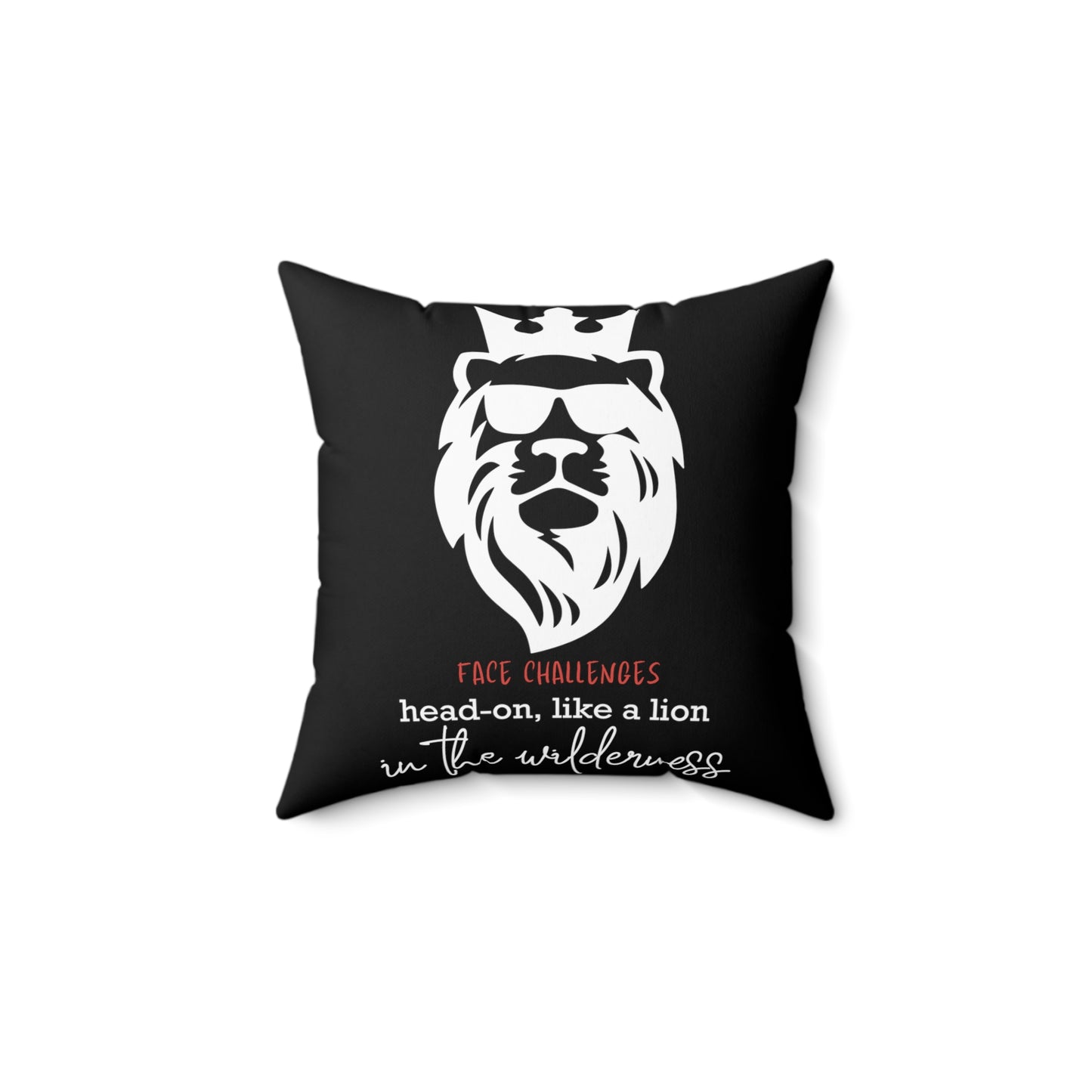 Face Challenges Lion King Square Pillow