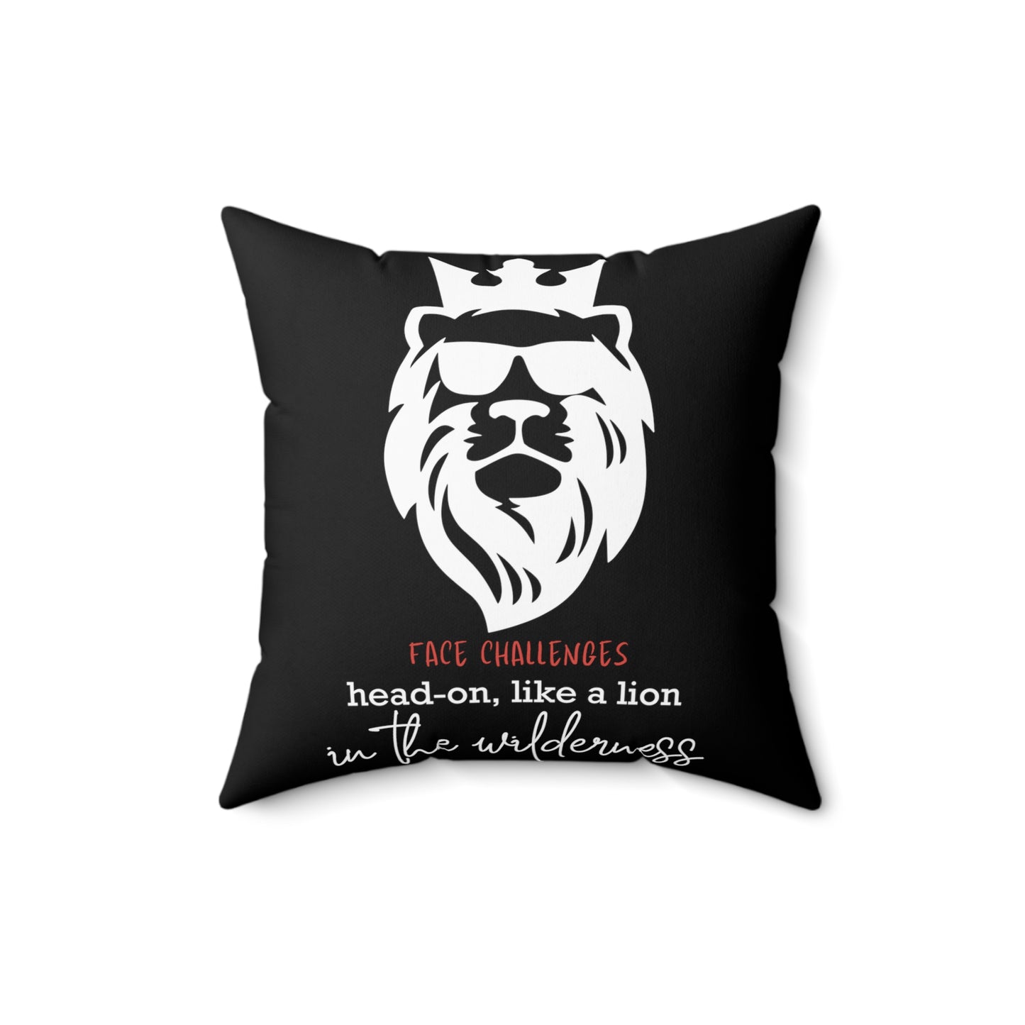 Face Challenges Lion King Square Pillow