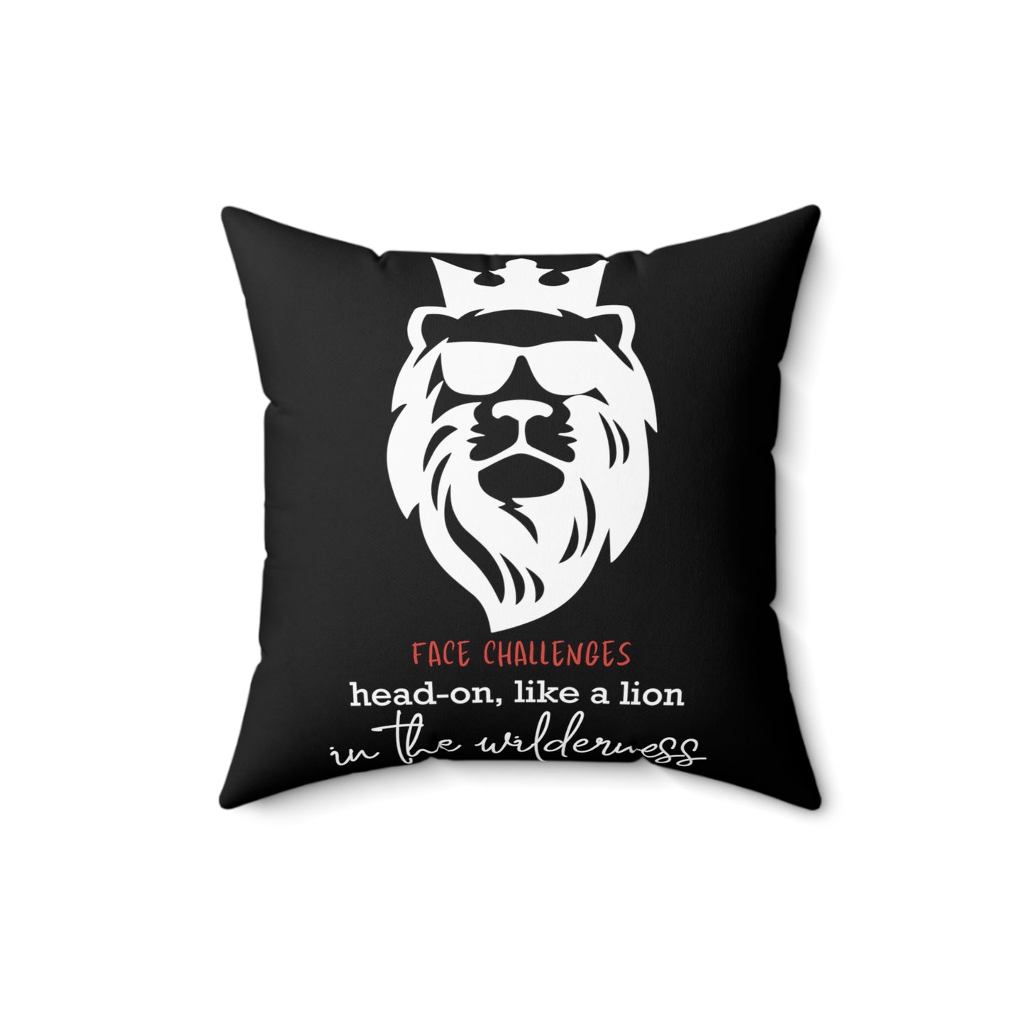 Face Challenges Lion King Square Pillow