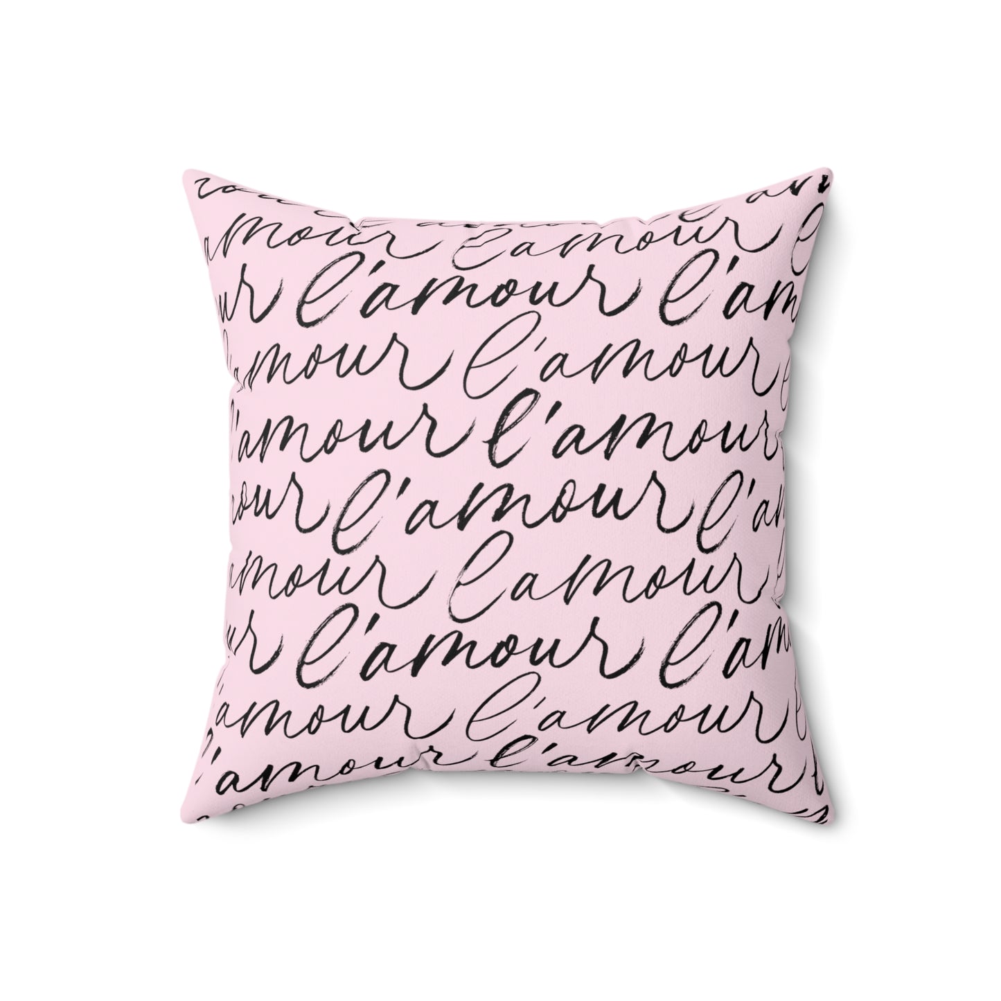 French Romance L'Amour Square Pillow