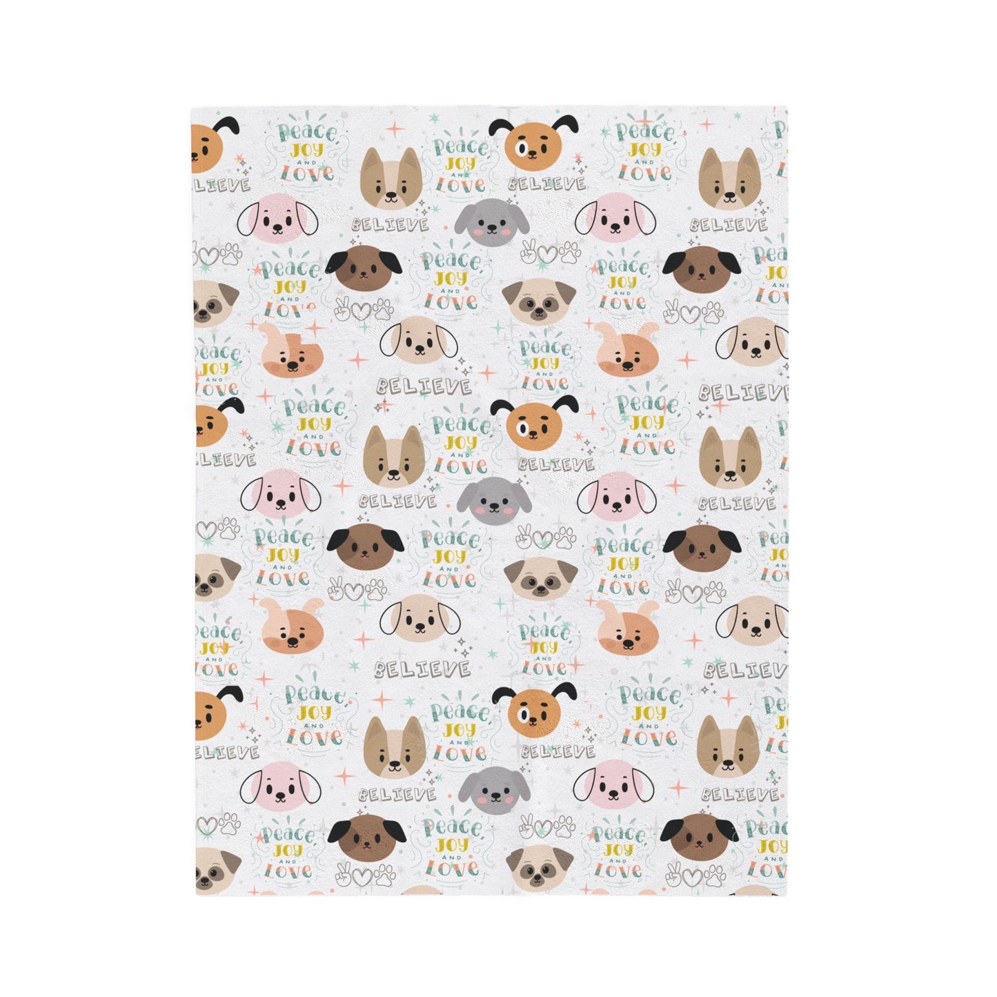 Believe Puppy Love Plush Blanket