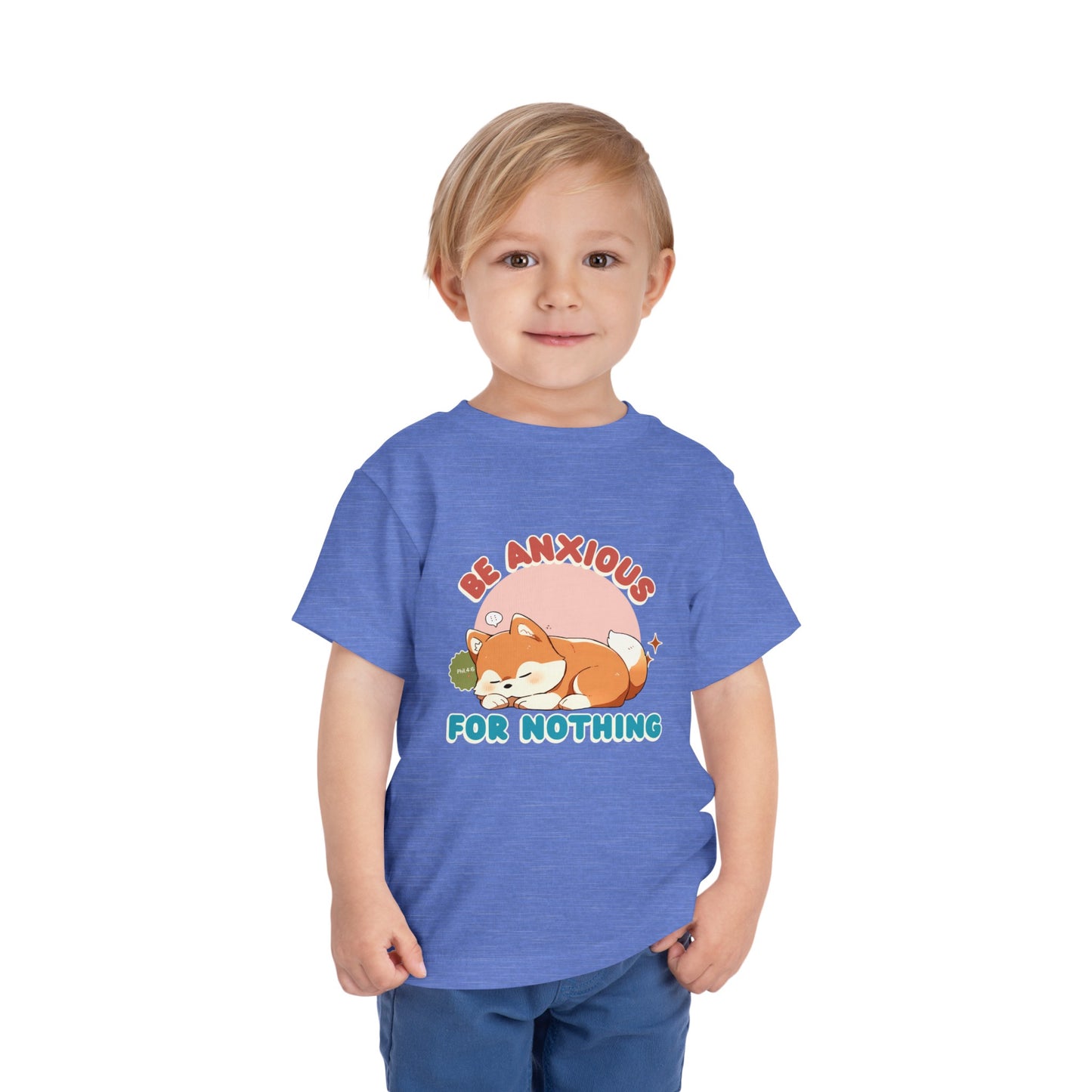 Be Anxious for Nothing Toddler's T-Shirt (Dog-Lover Tee)