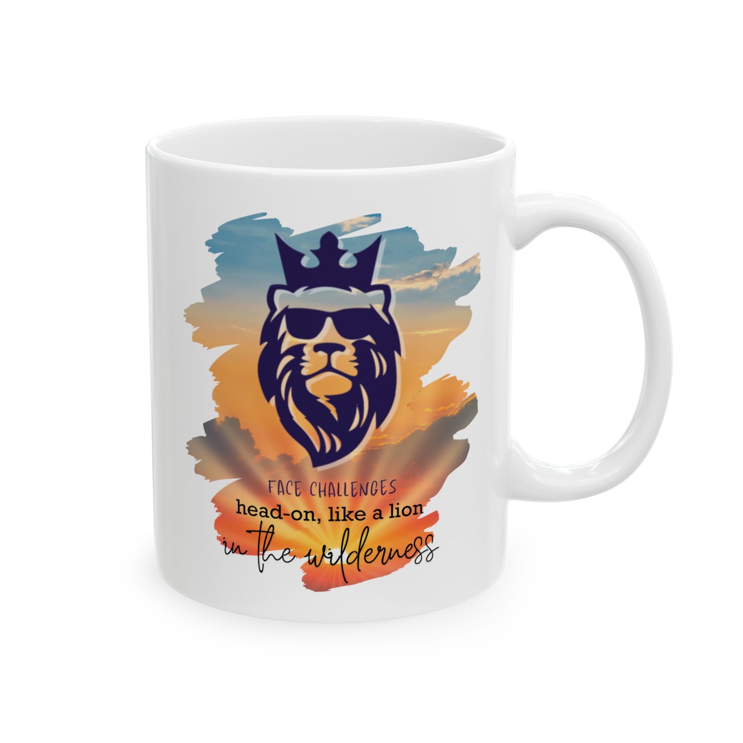 Face Challenges Lion King Chocolate Tea Coffee Mug (11oz, 15oz)