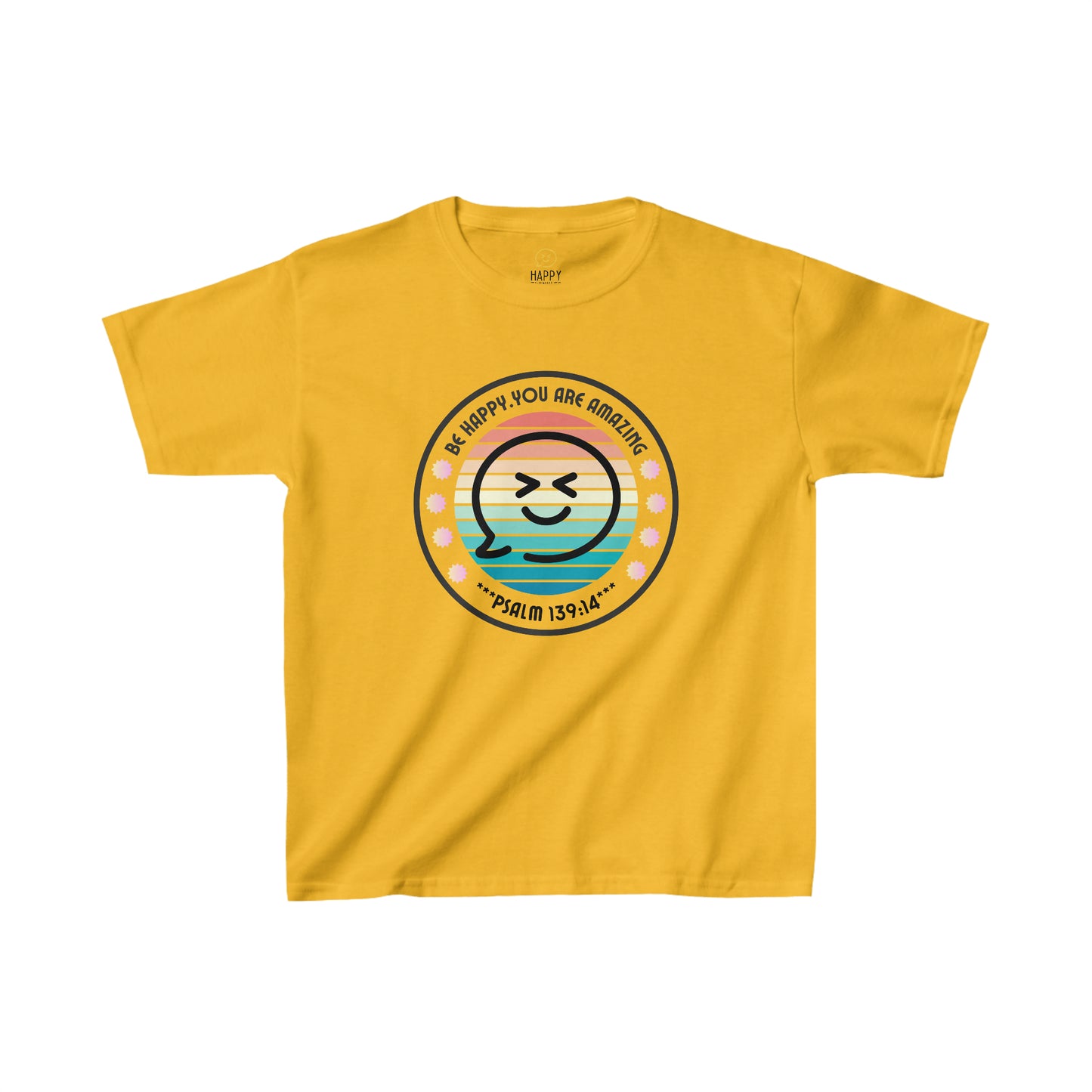 Be Happy You are Amazing Kids T-Shirt (Little Christian Tee)