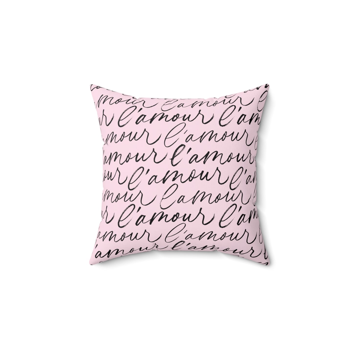 French Romance L'Amour Square Pillow