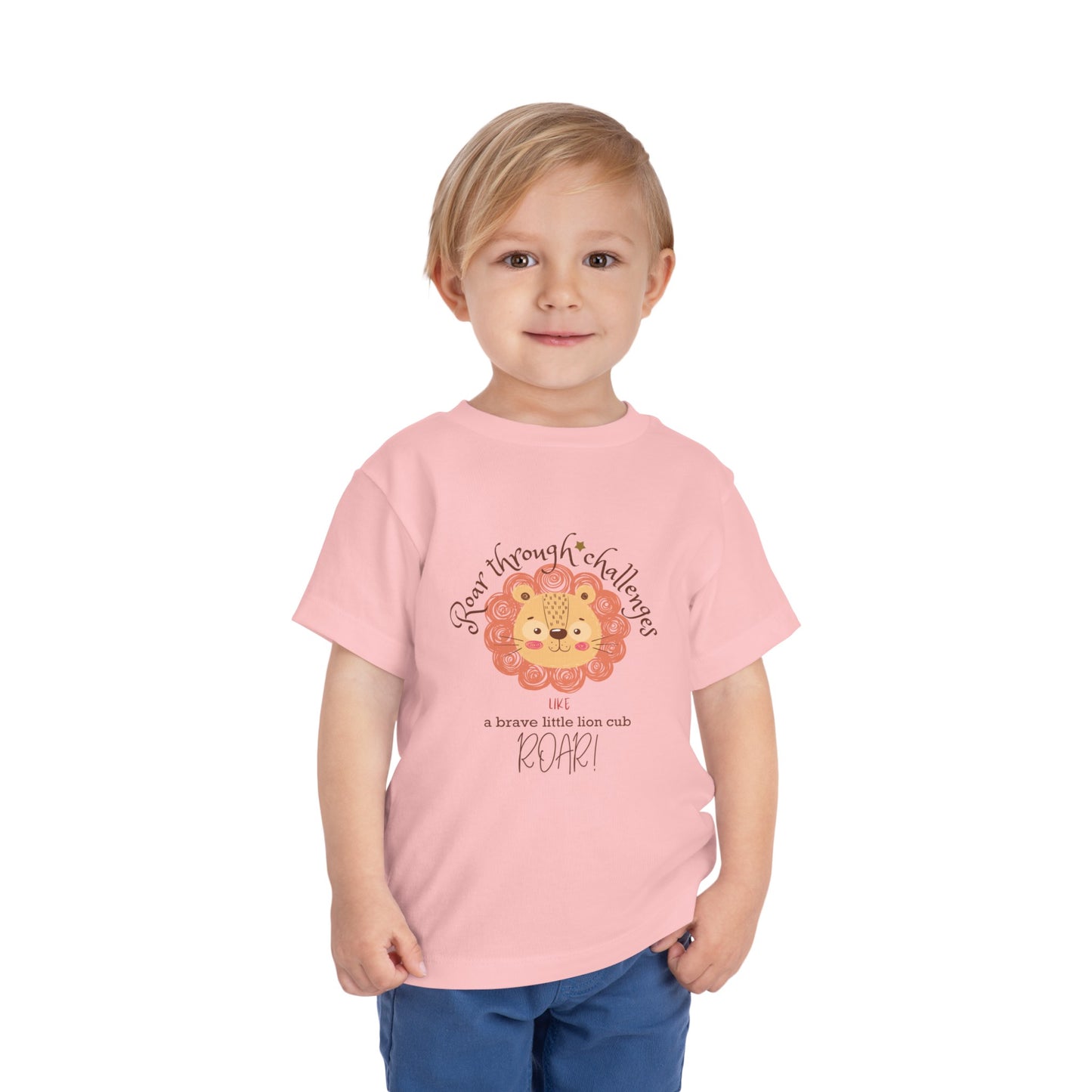 Roar through Challenges Little Lion Cub Toddler's T-Shirt