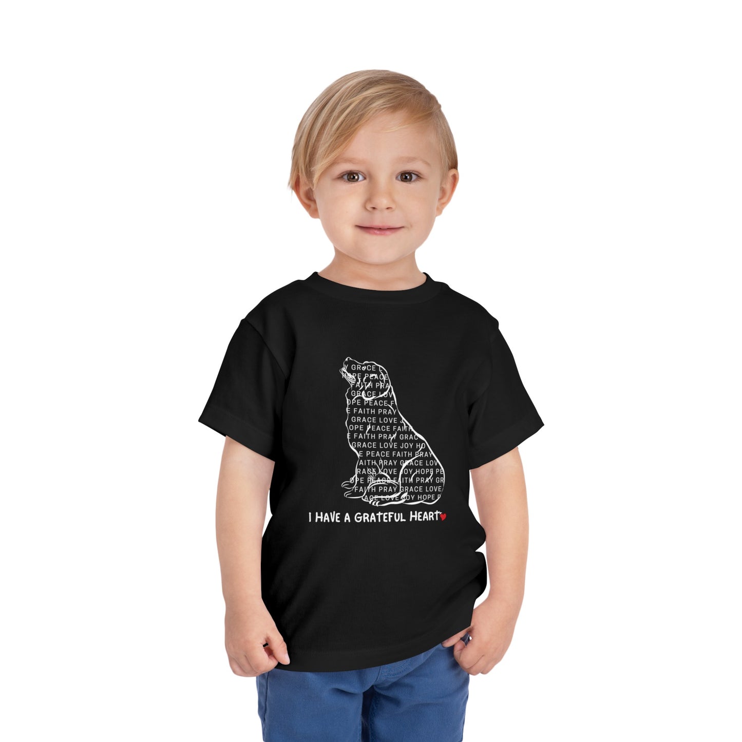 I have a Grateful Heart Toddler's T-Shirt (Dog-Lover Tee)