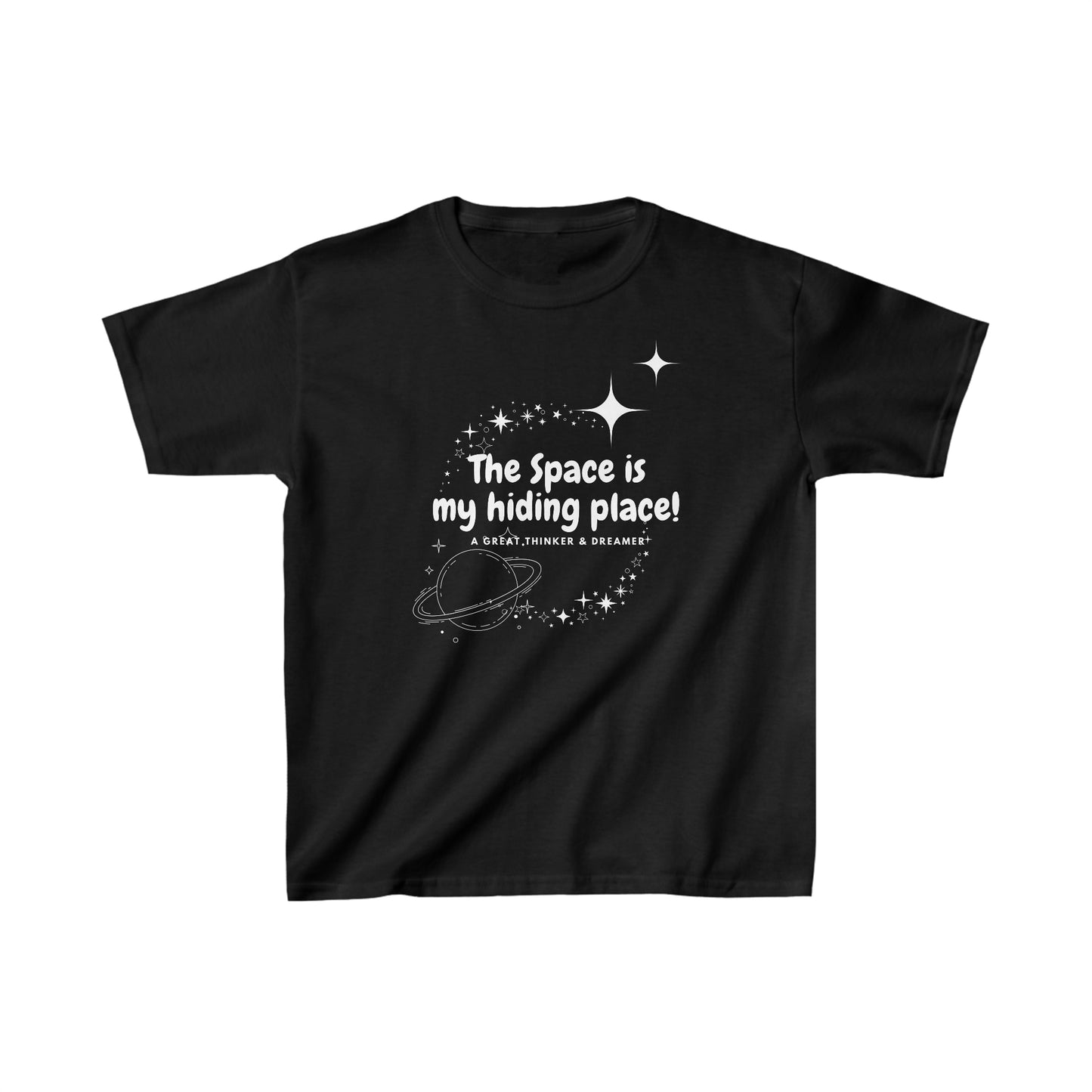 The Space is My Hiding Place Kids T-Shirt (Space-Lover Tee)