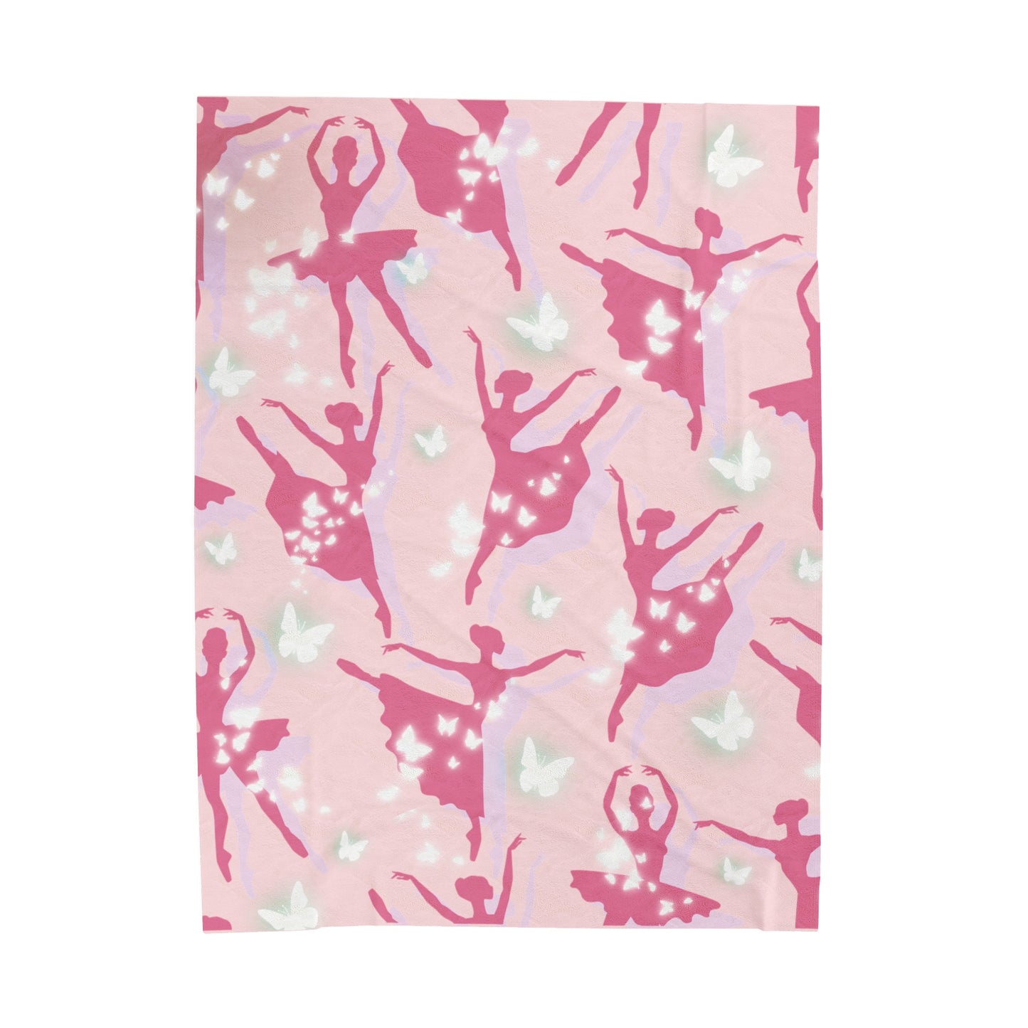 Glittering Ballerina Dream Plush Blanket