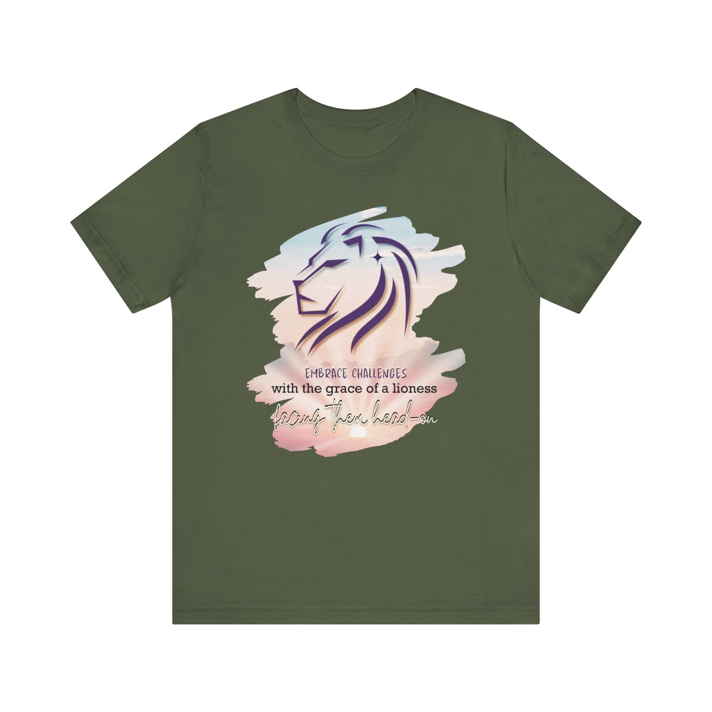 Embrace Challenges Lion Queen T-Shirt (DaddyMammy&Me Matching Tee)