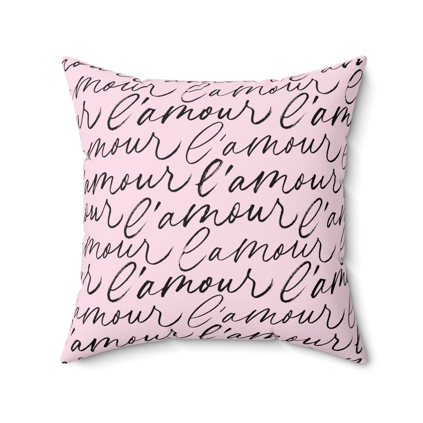 French Romance L'Amour Square Pillow