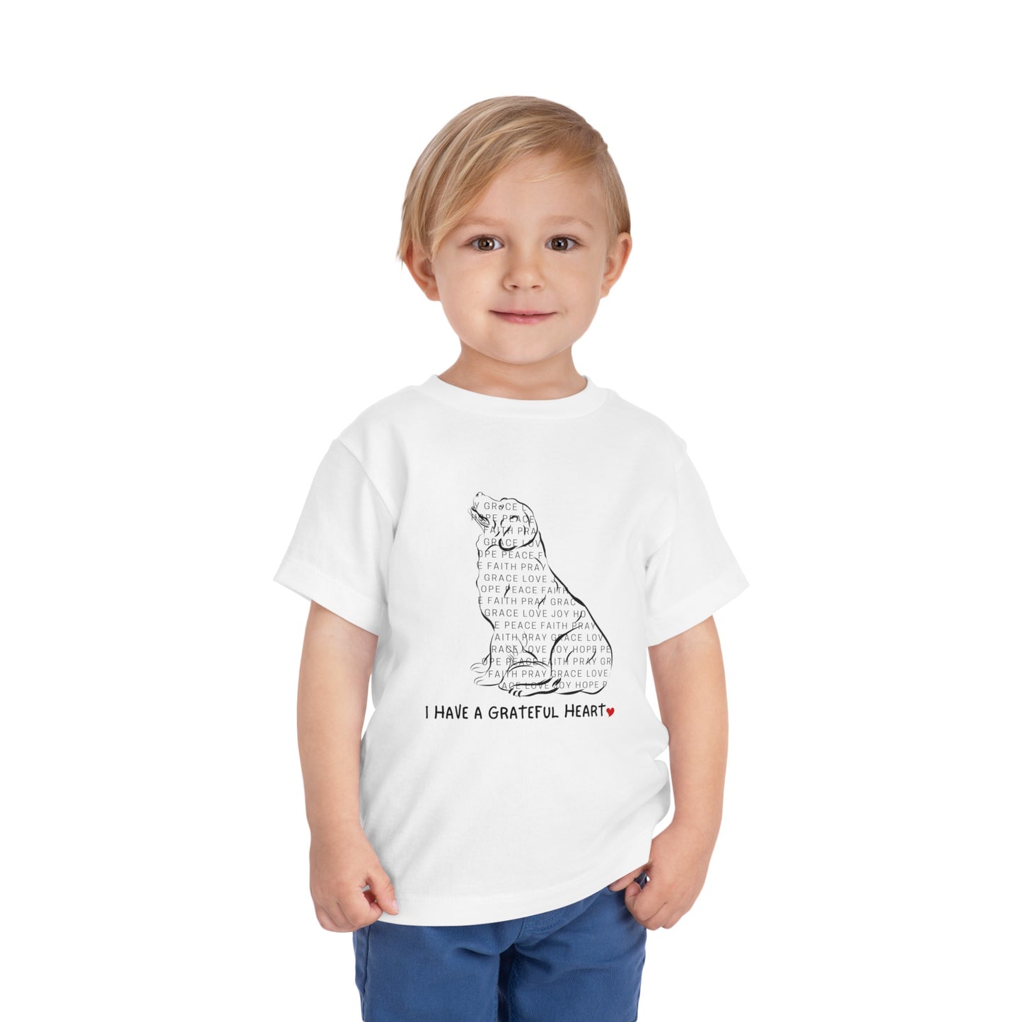 I have a Grateful Heart Toddler's T-Shirt (Dog-Lover Tee)