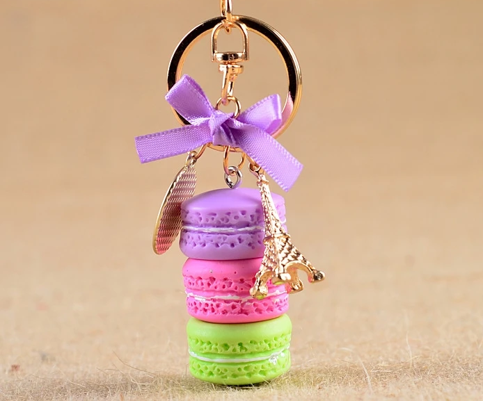 Fashionable Macaroon Eiffel Tower Keychain (39 styles available)