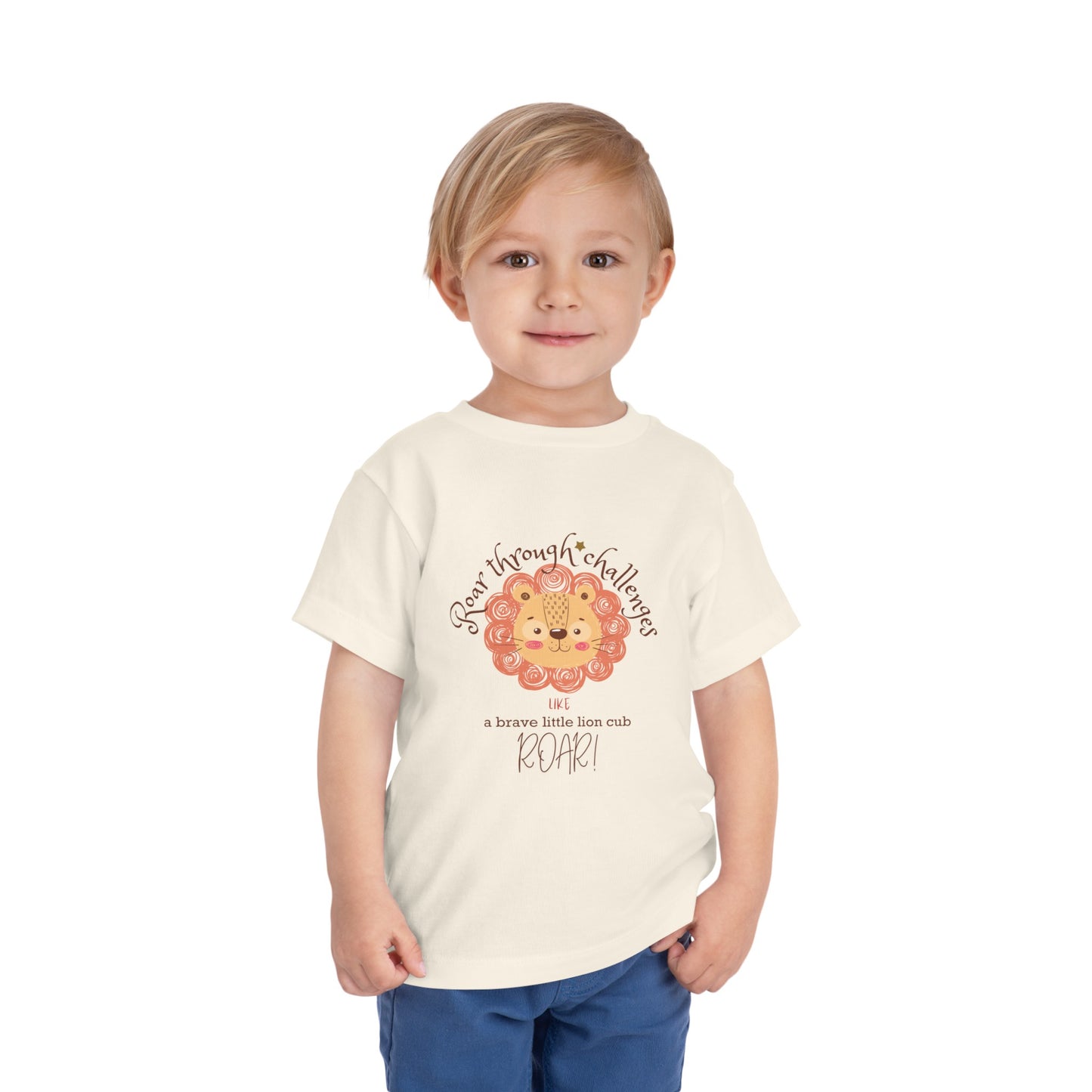 Roar through Challenges Little Lion Cub Toddler's T-Shirt