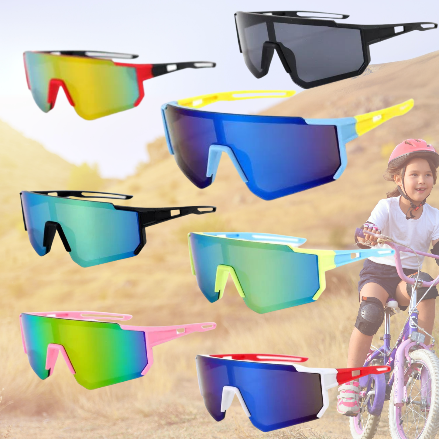 Cool Cycling Kids UV400 Sunglasses