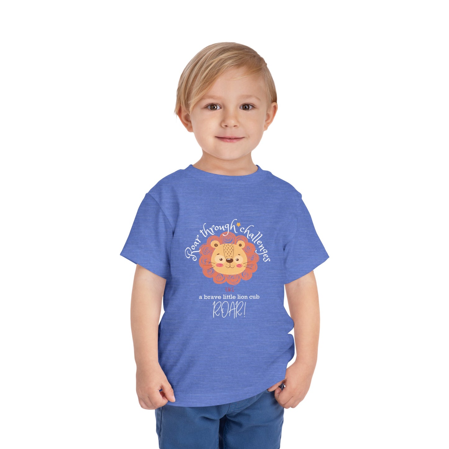 Roar through Challenges Little Lion Cub Toddler's T-Shirt