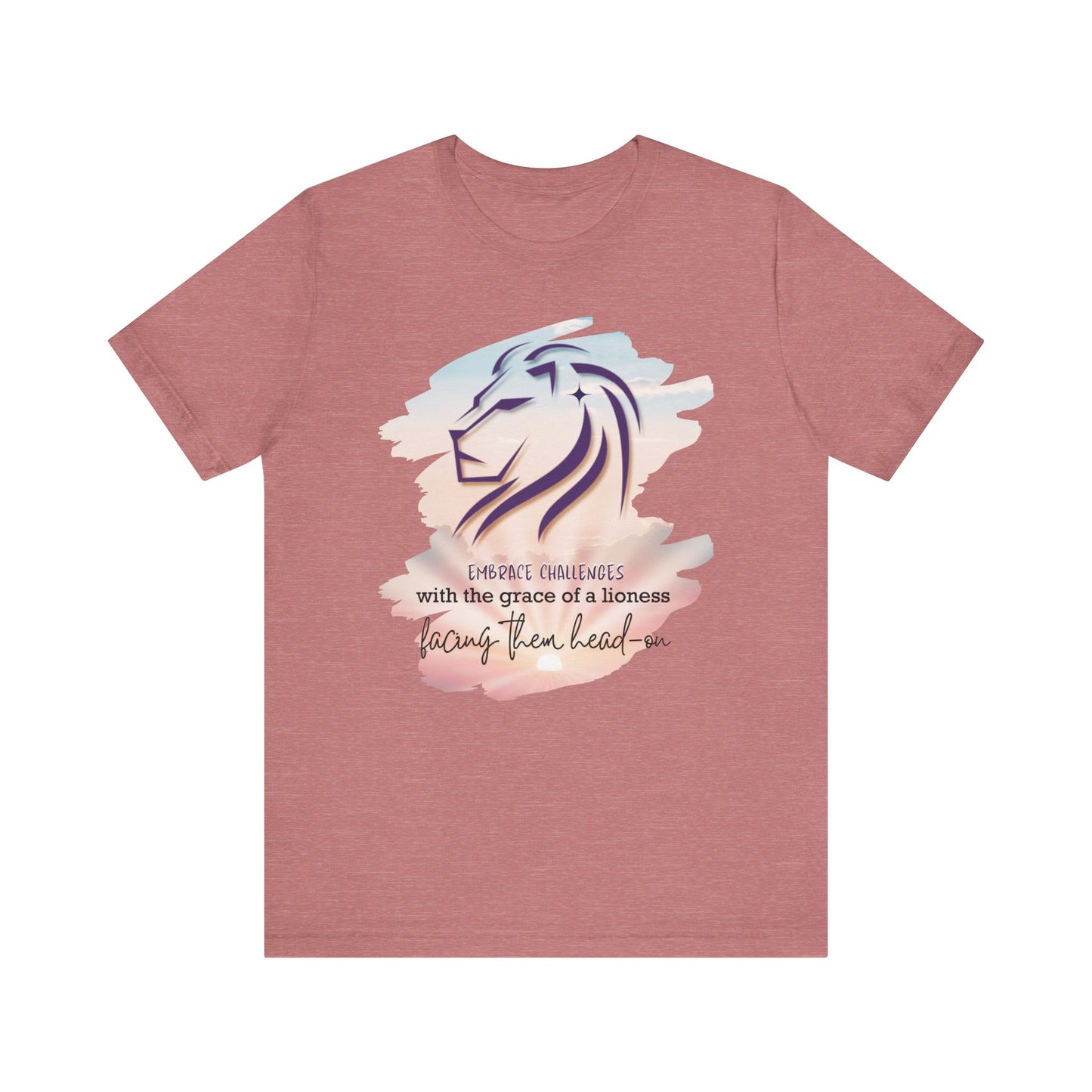 Embrace Challenges Lion Queen T-Shirt (DaddyMammy&Me Matching Tee)