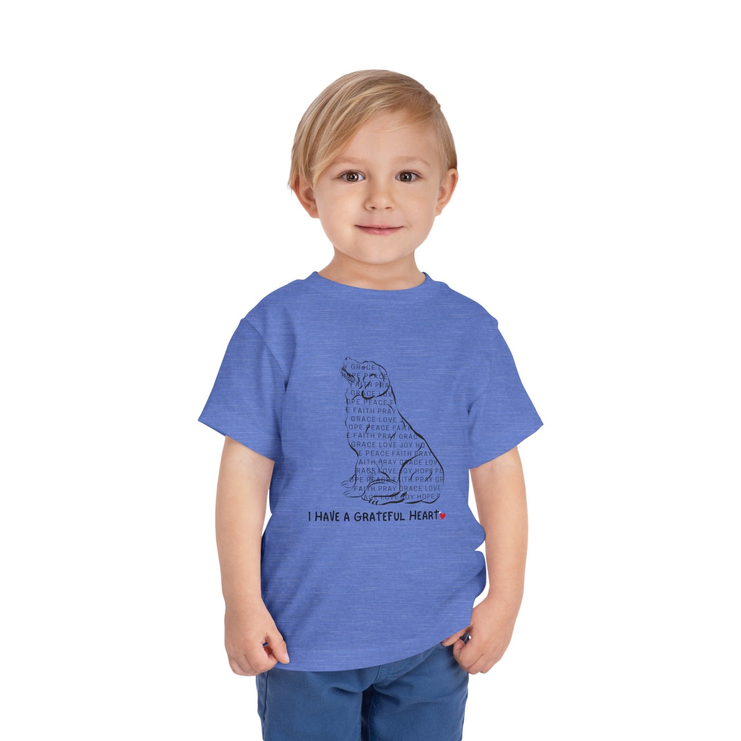 I have a Grateful Heart Toddler's T-Shirt (Dog-Lover Tee)