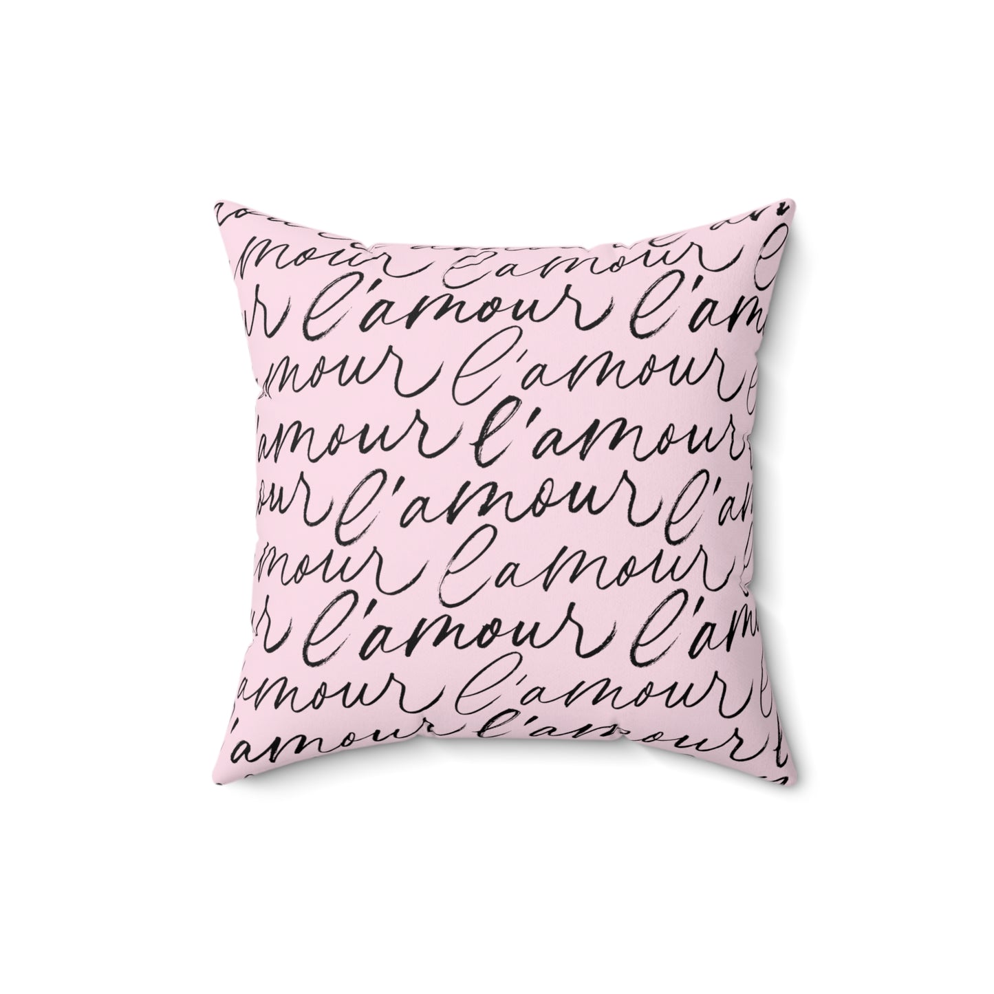 French Romance L'Amour Square Pillow